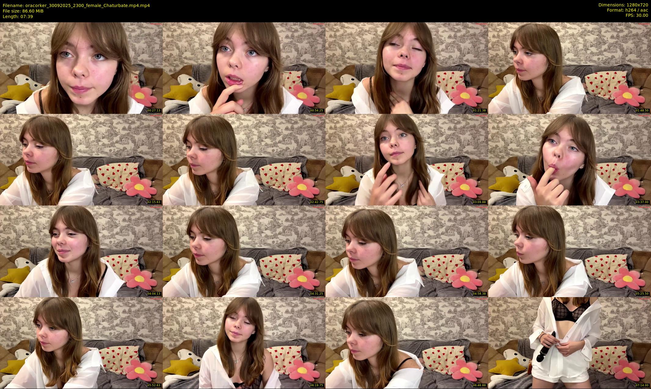 oracorker — 8 minute Chaturbate female cam show recording, 720p, Sep 30, 2025