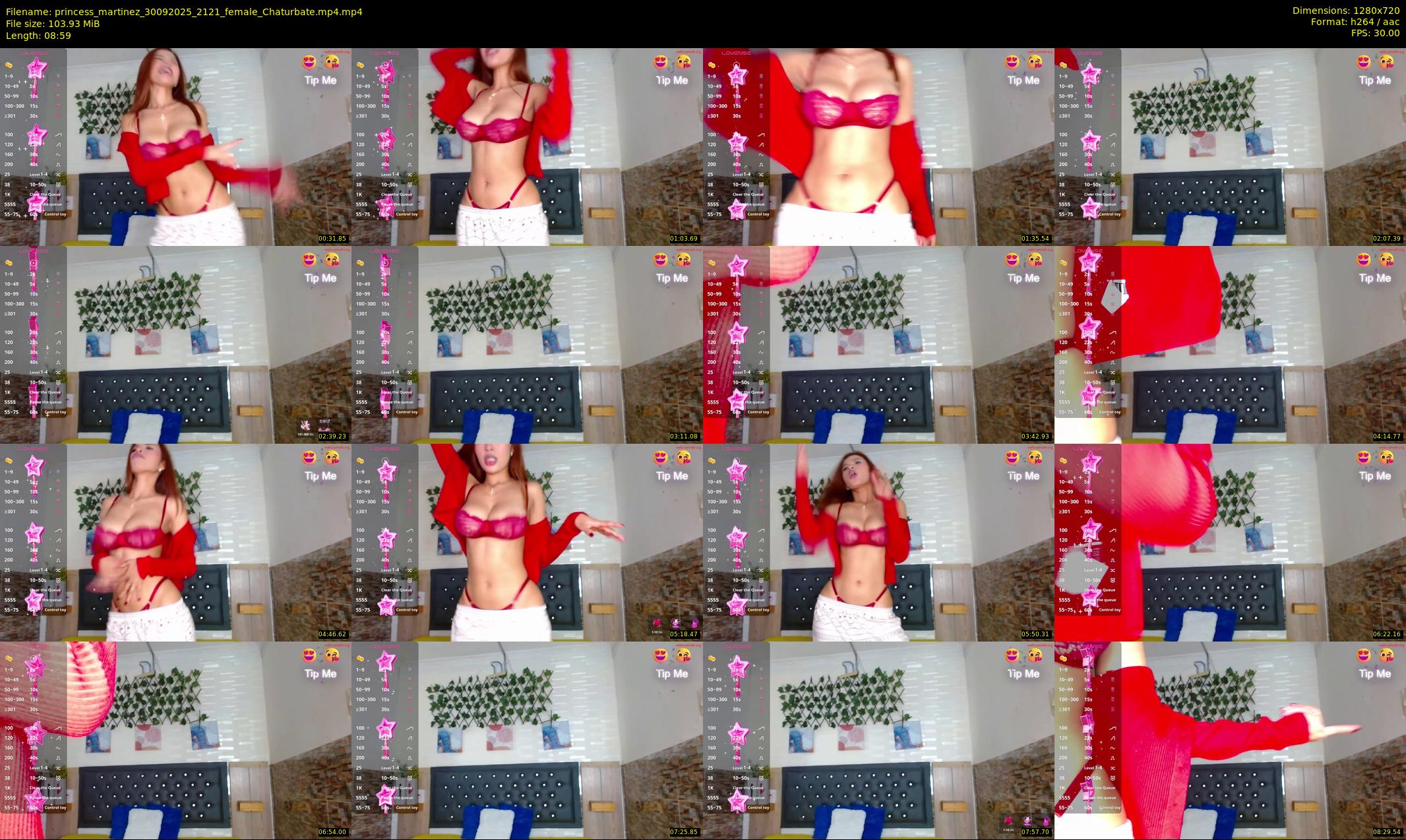 princess_martinez — 9 minute Chaturbate female cam show recording, 720p, Sep 30, 2025