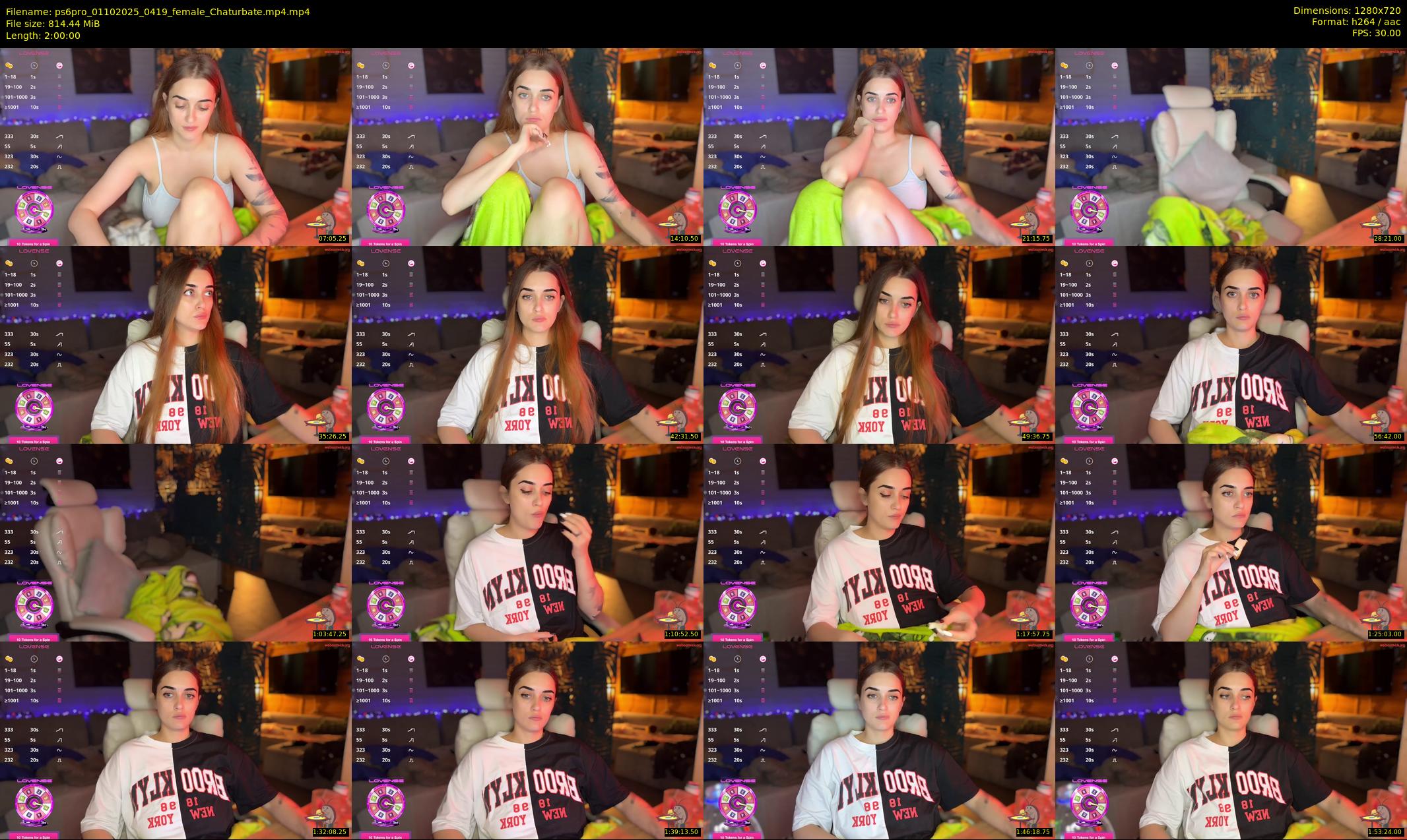 ps6pro — 120 minute Chaturbate female cam show recording, 720p, Oct 1, 2025