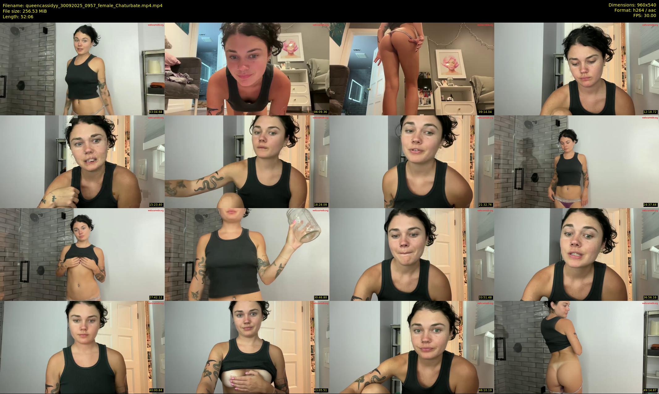 queencassidyy — 53 minute Chaturbate female cam show recording, 480p, Sep 30, 2025