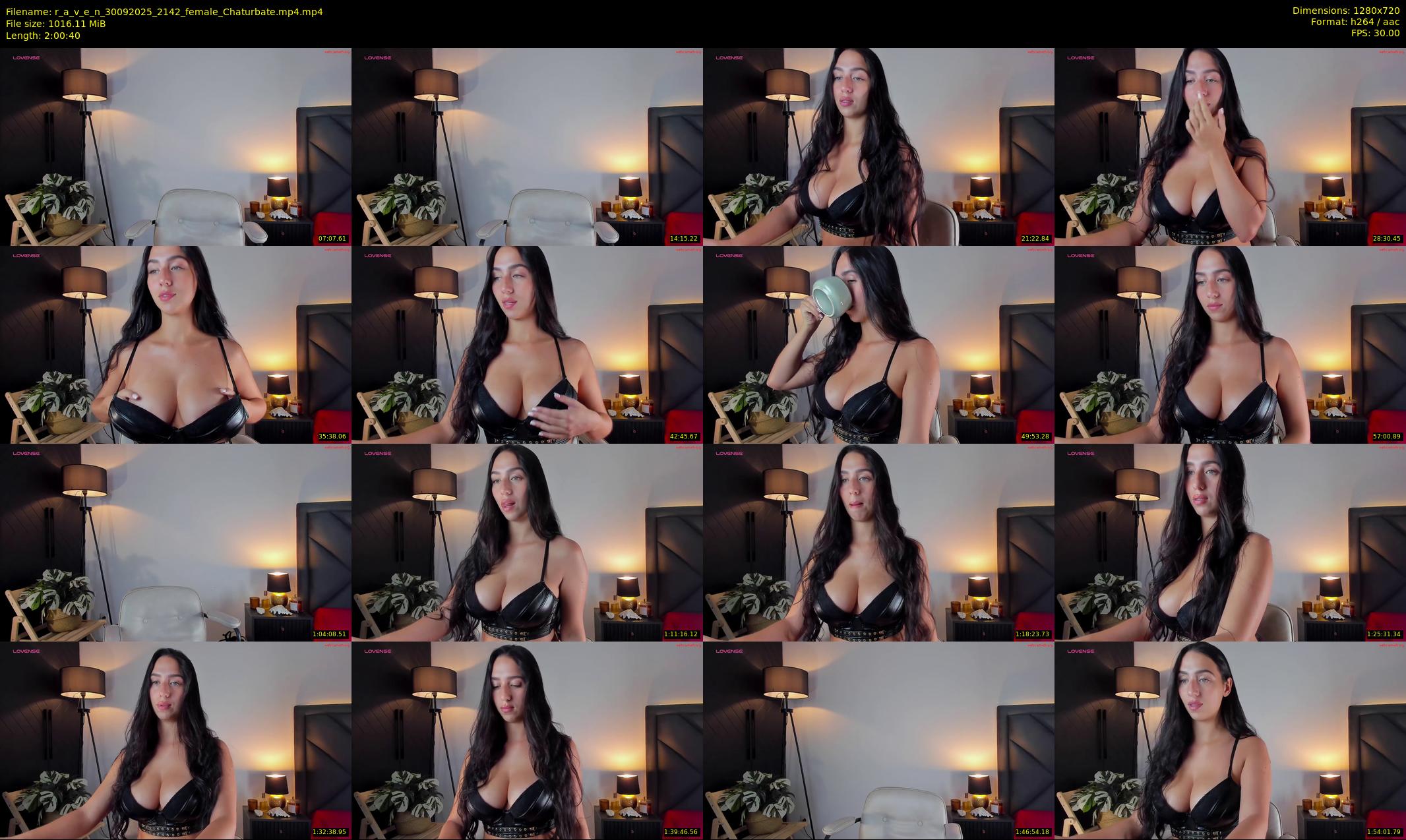 r_a_v_e_n — 121 minute Chaturbate female cam show recording, 720p, Sep 30, 2025
