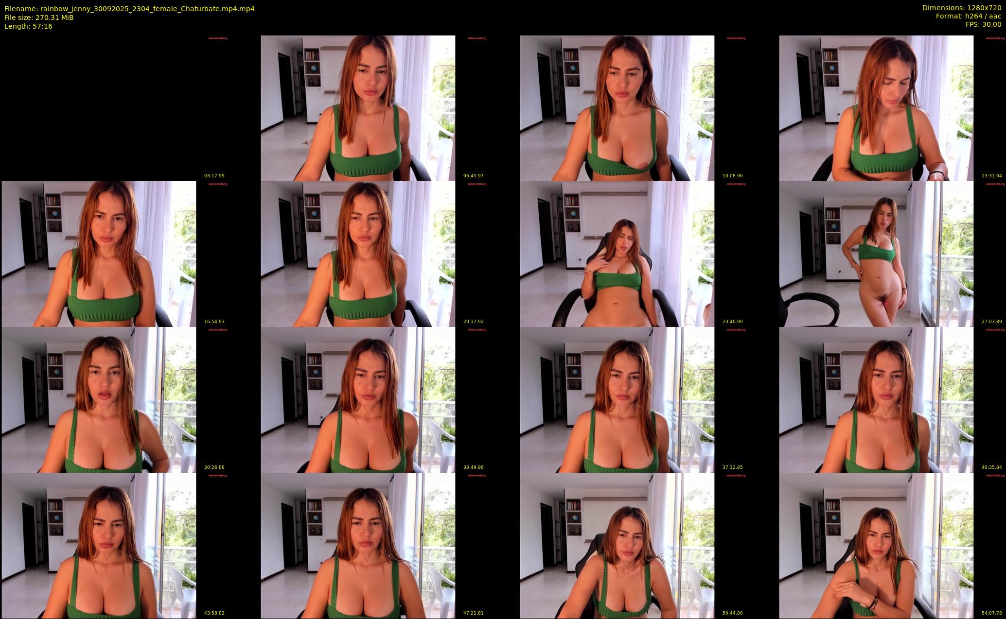 rainbow_jenny — 58 minute Chaturbate female cam show recording, 720p, Sep 30, 2025