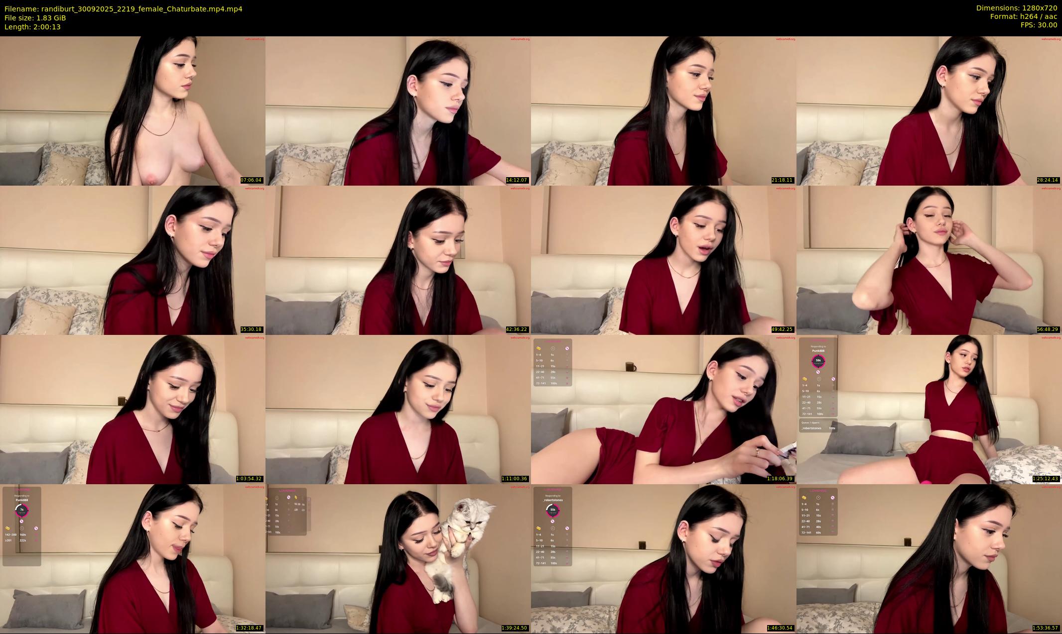randiburt — 121 minute Chaturbate female cam show recording, 720p, Sep 30, 2025