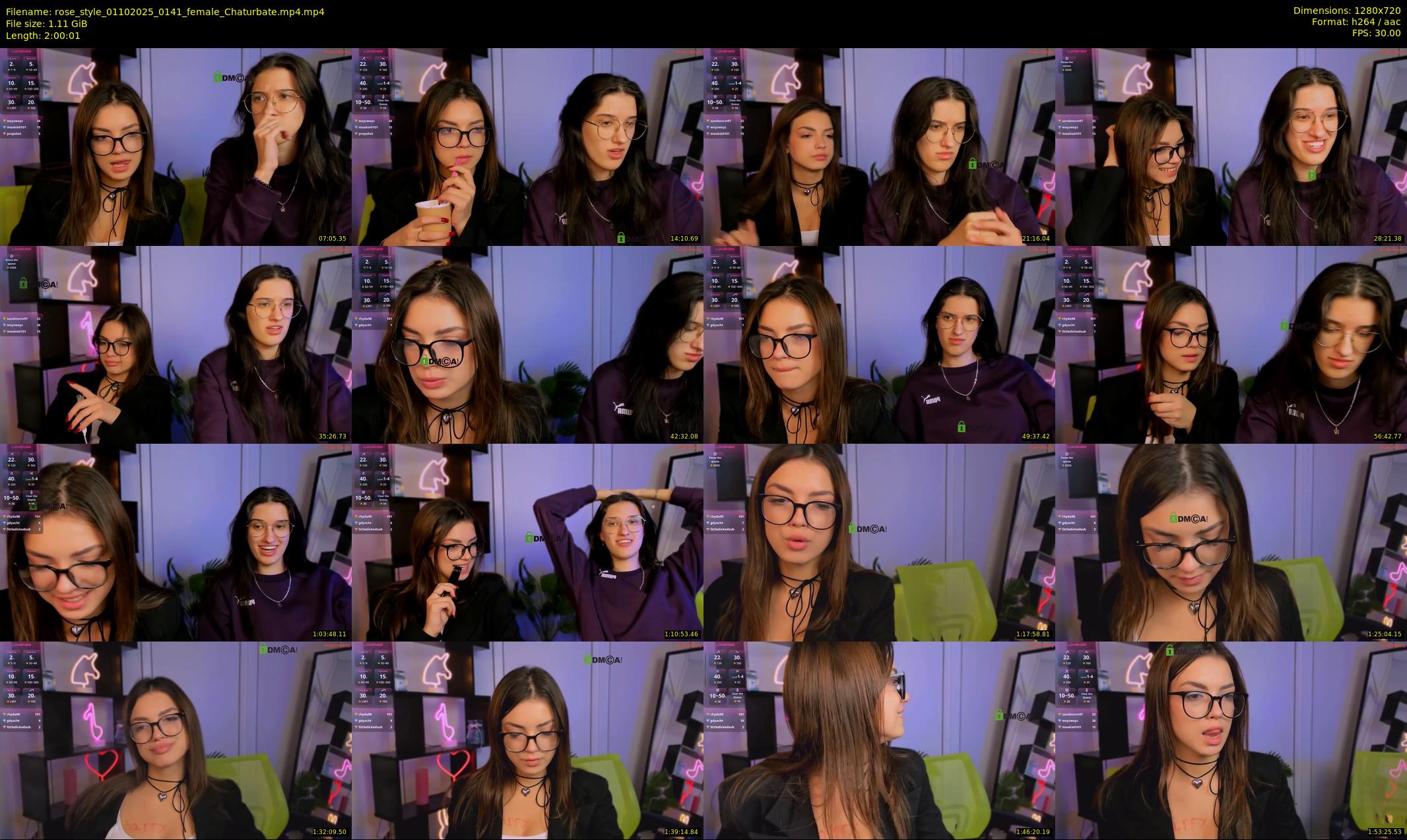 rose_style — 121 minute Chaturbate couple cam show recording, 720p, Oct 1, 2025