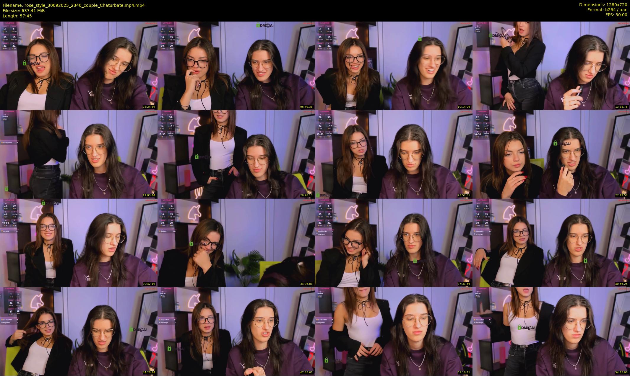rose_style — 58 minute Chaturbate couple cam show recording, 720p, Sep 30, 2025