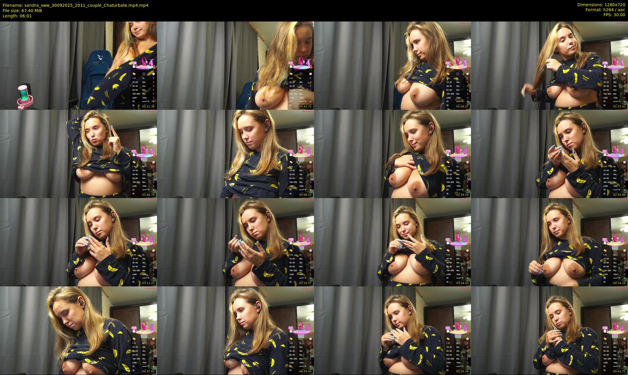 sandra_sww — 7 minute Chaturbate couple cam show recording, 720p, Sep 30, 2025