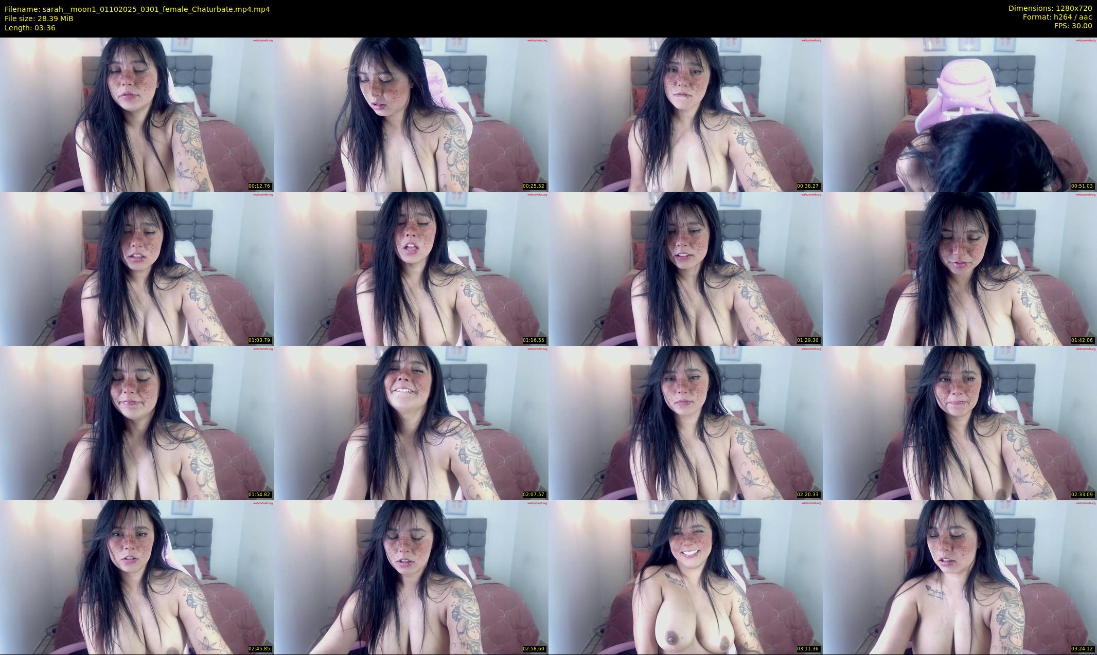 sarah__moon1 — 4 minute Chaturbate female cam show recording, 720p, Oct 1, 2025