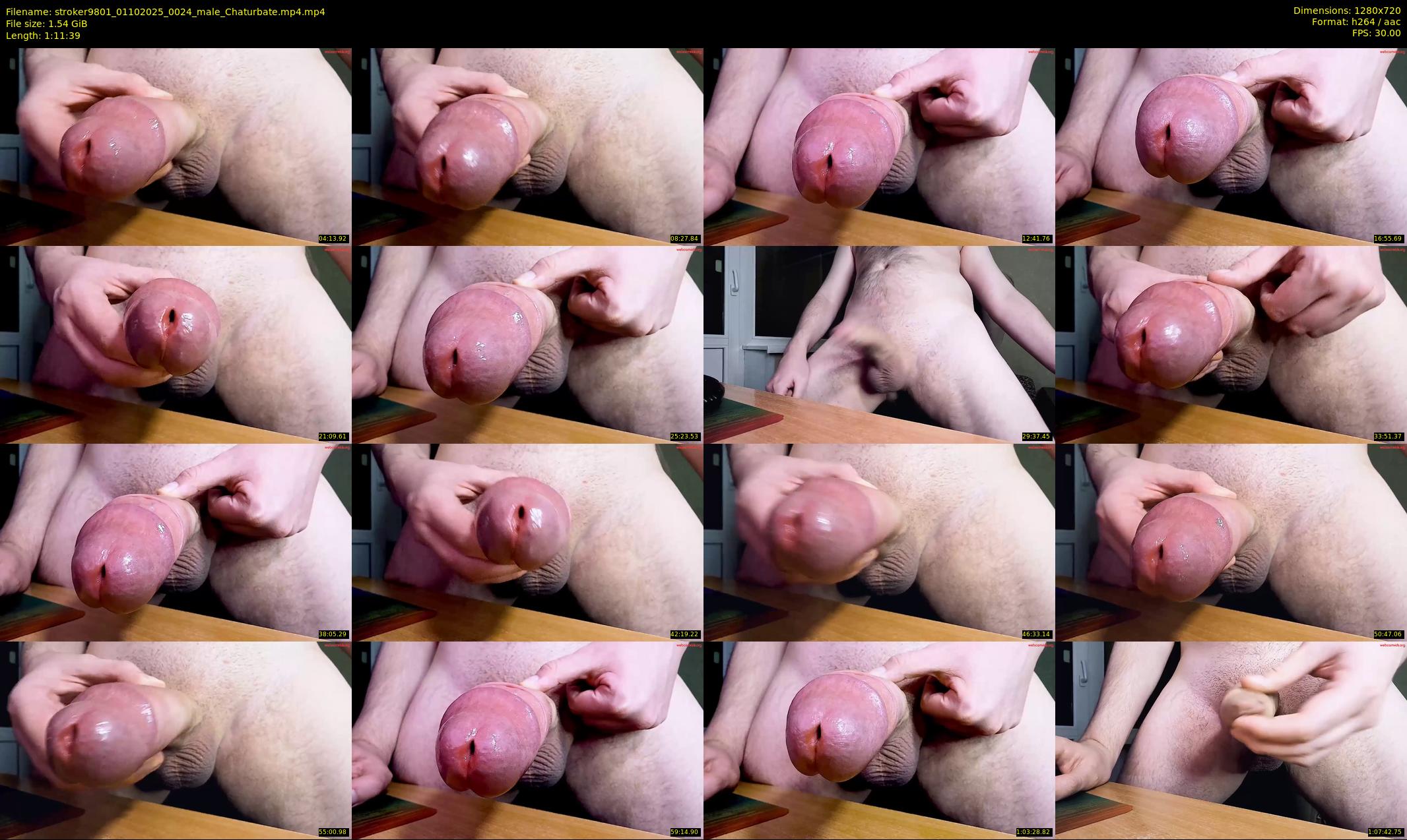 stroker9801 — 72 minute Chaturbate male cam show recording, 720p, Oct 1, 2025