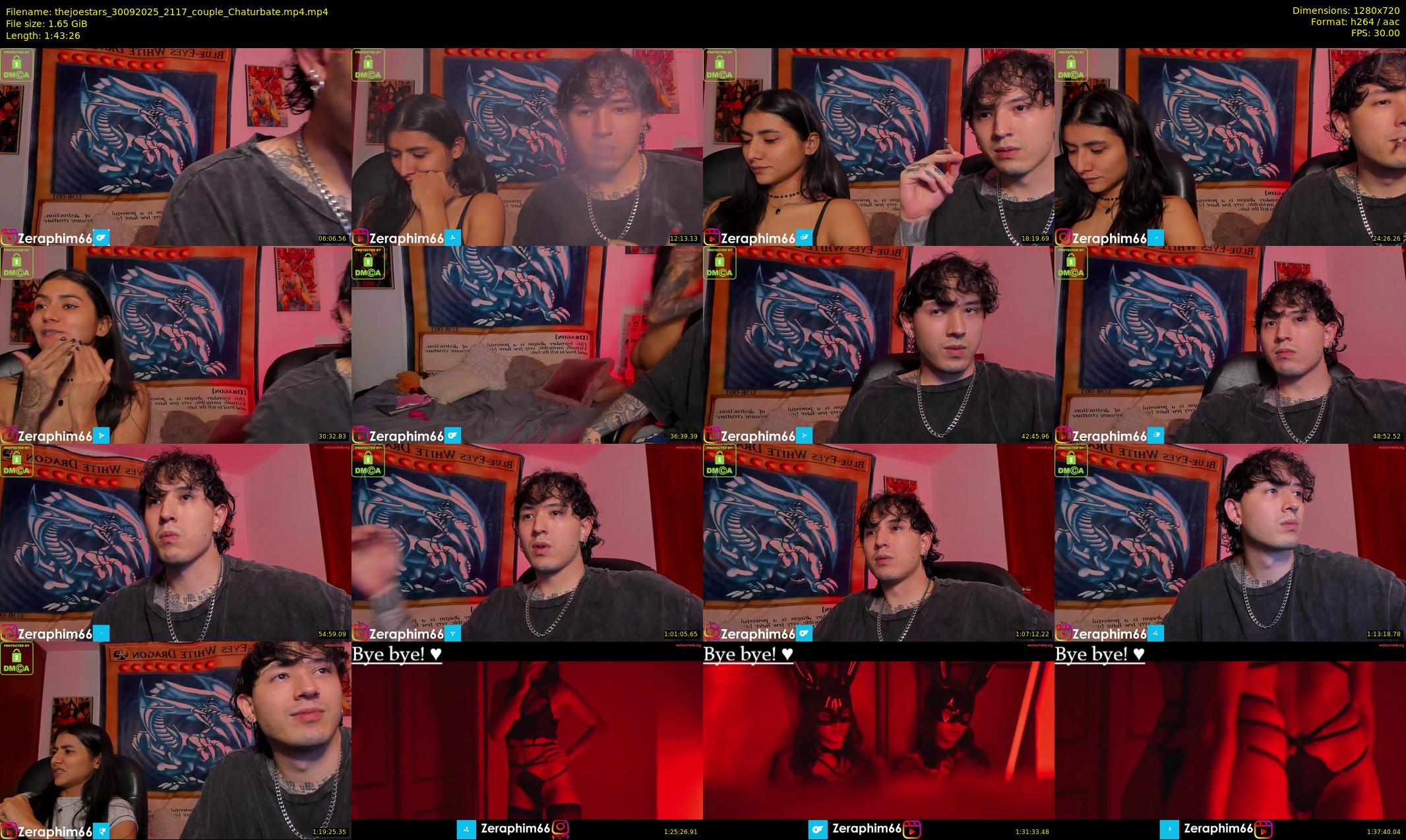 thejoestars — 104 minute Chaturbate couple cam show recording, 720p, Sep 30, 2025