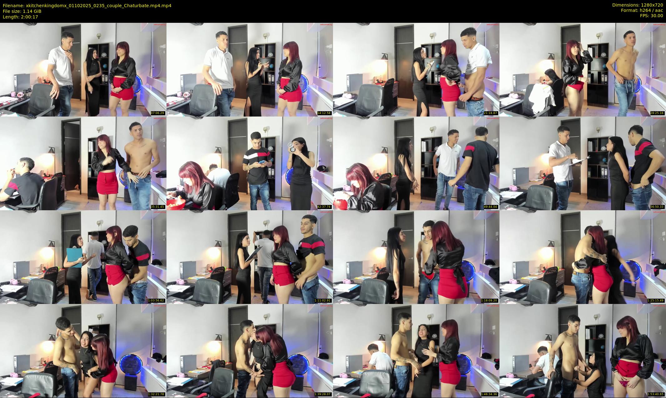 xkitchenkingdomx — 121 minute Chaturbate couple cam show recording, 720p, Oct 1, 2025