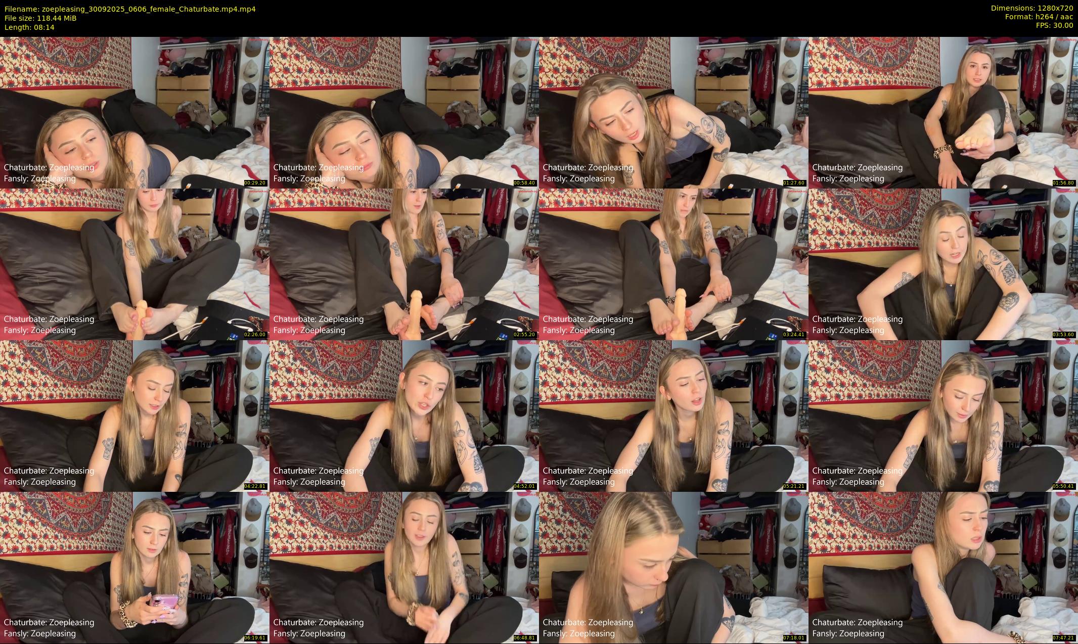 zoepleasing — 9 minute Chaturbate female cam show recording, 720p, Sep 30, 2025
