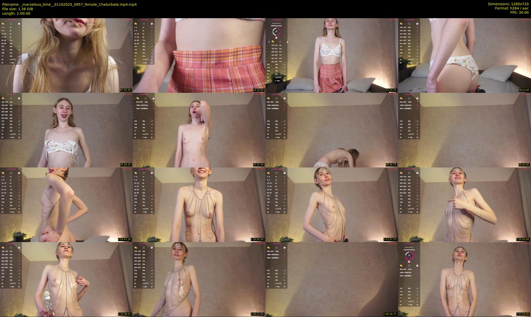 _marvelous_time_ — 120 minute Chaturbate female cam show recording, 720p, Oct 1, 2025