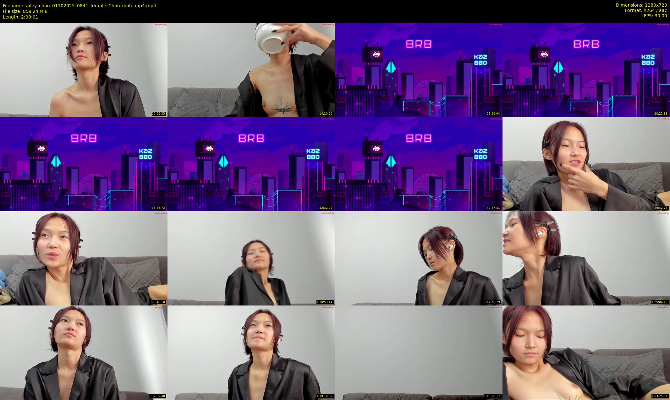 ailey_chao — 121 minute Chaturbate female cam show recording, 720p, Oct 1, 2025