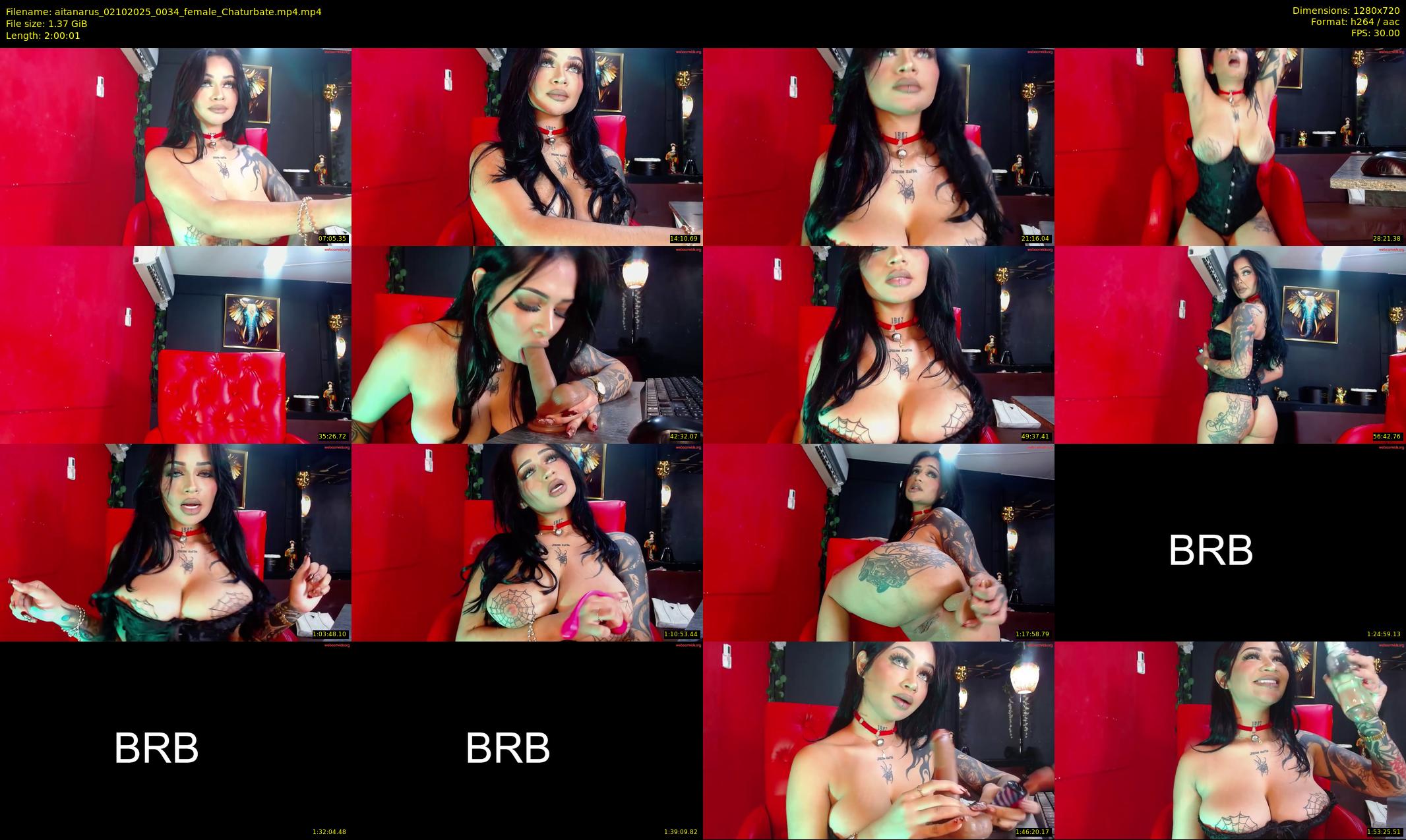 aitanarus — 121 minute Chaturbate female cam show recording, 720p, Oct 2, 2025
