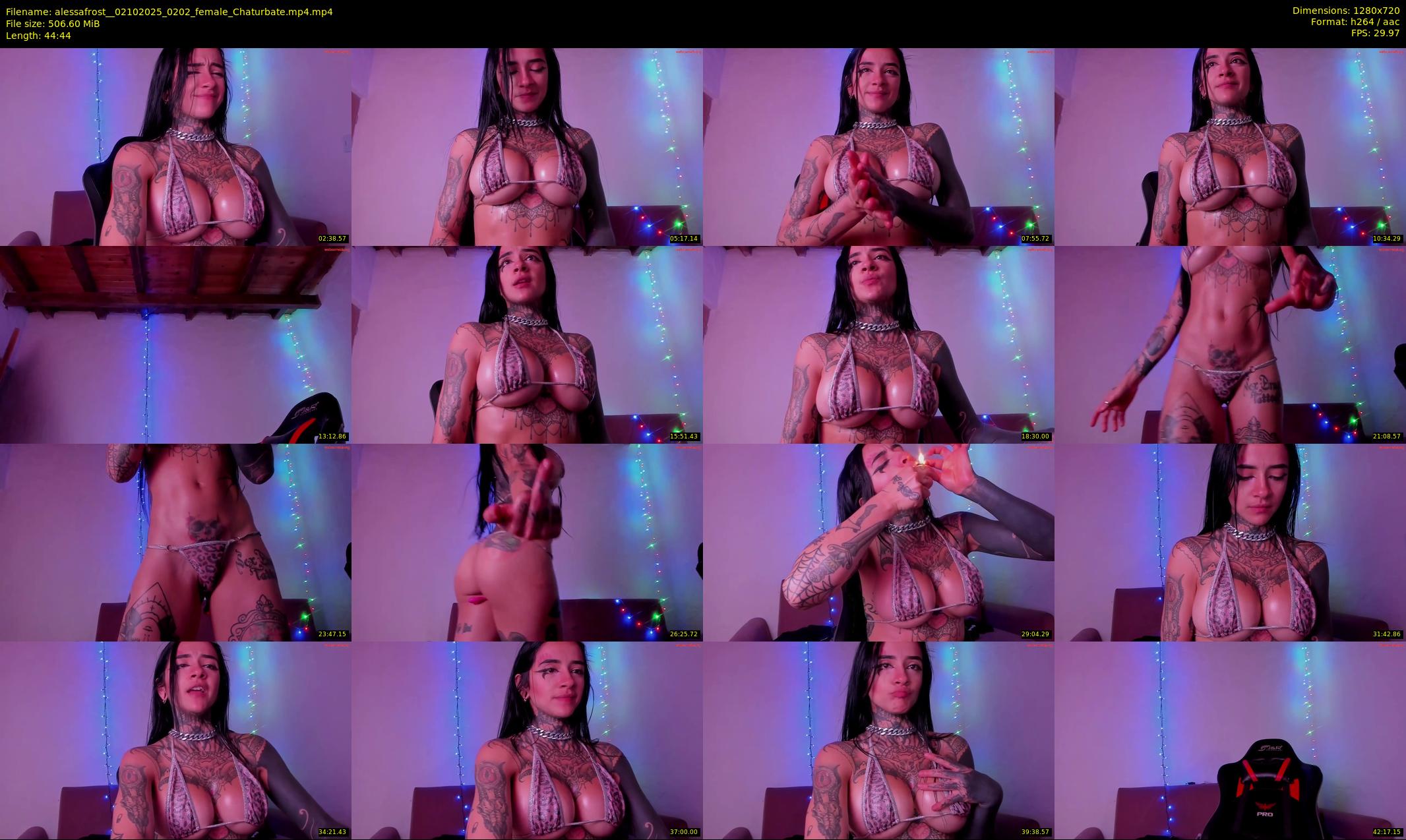 alessafrost_ — 45 minute Chaturbate female cam show recording, 720p, Oct 2, 2025
