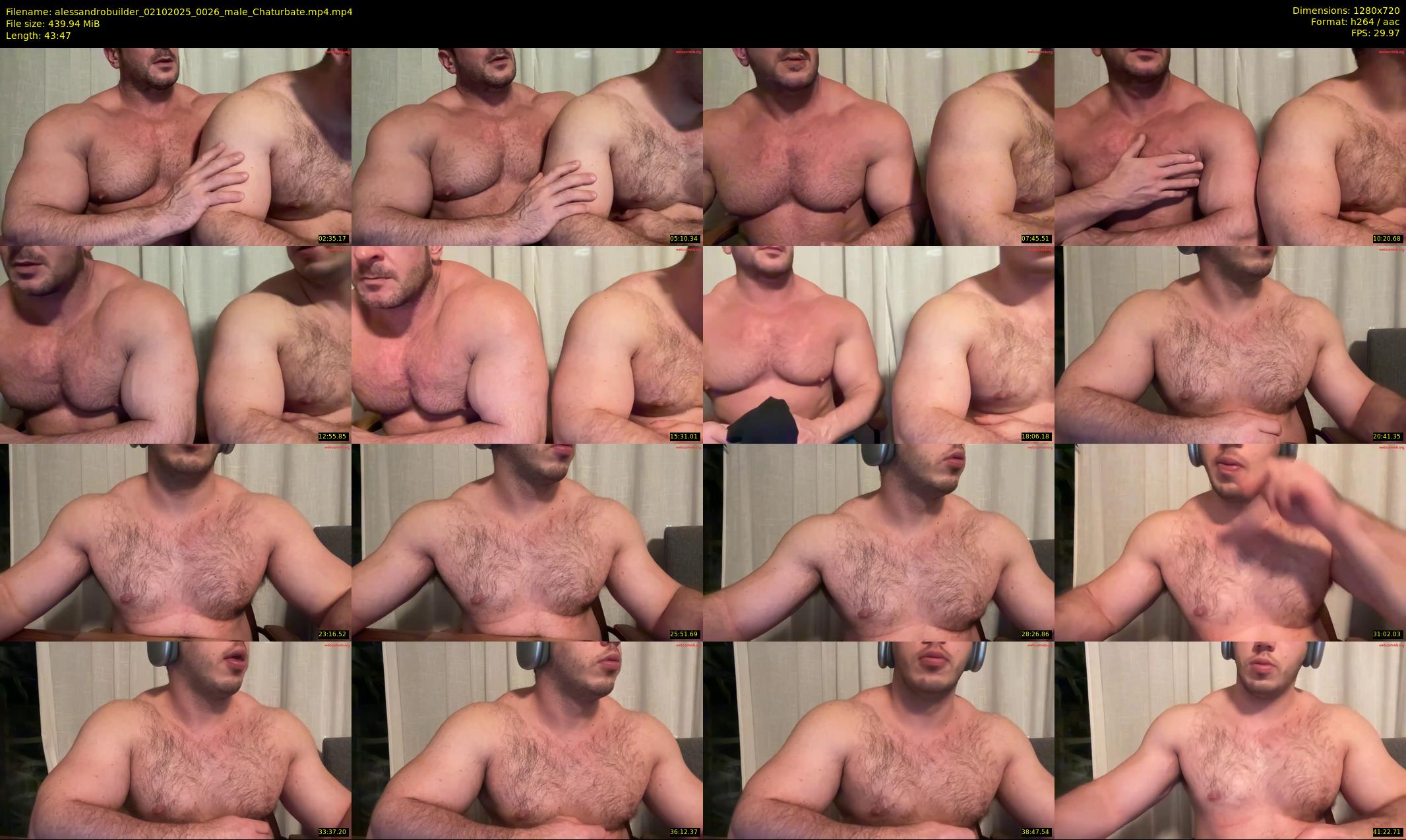 alessandrobuilder — 44 minute Chaturbate couple cam show recording, 720p, Oct 2, 2025