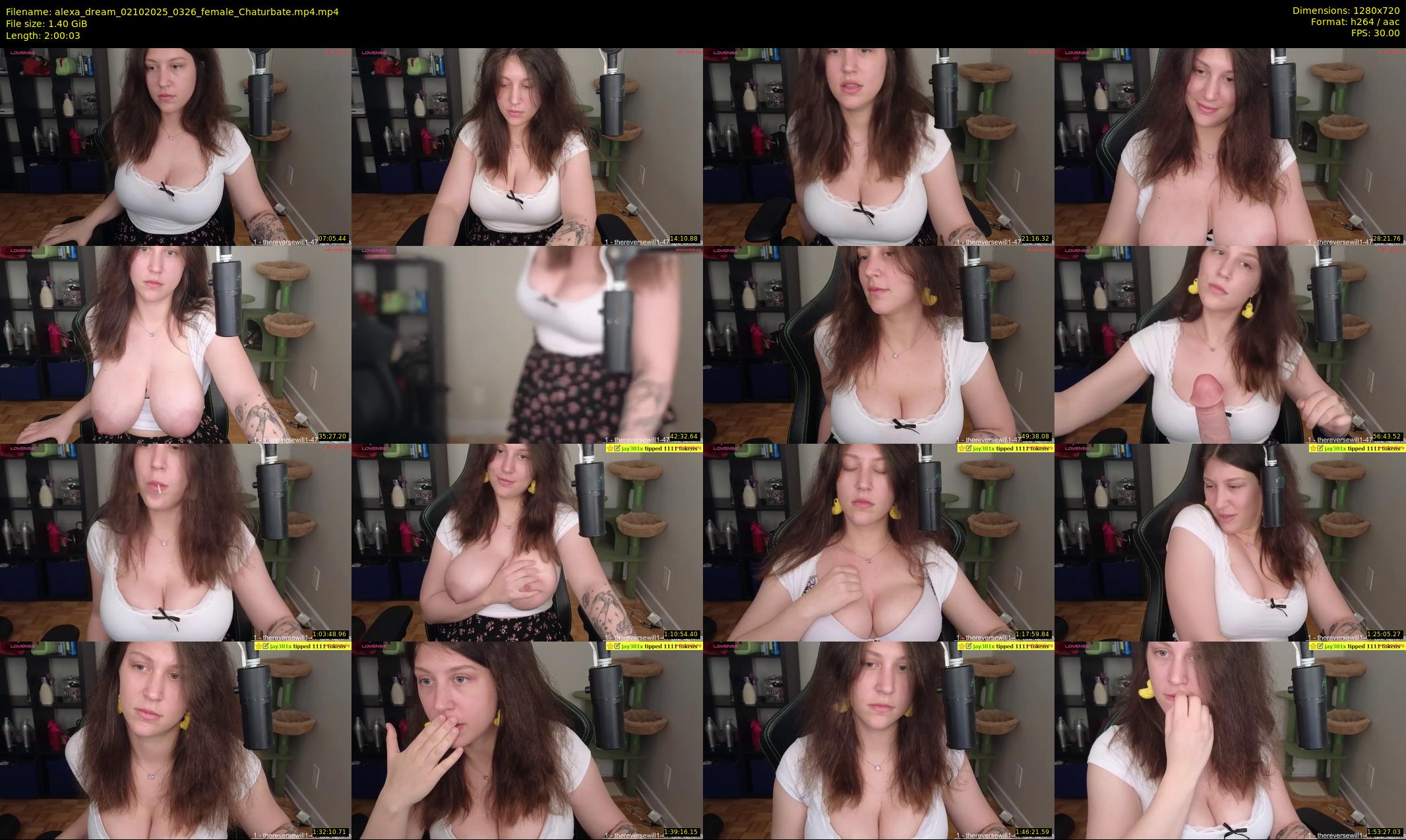 alexa_dream — 121 minute Chaturbate female cam show recording, 720p, Oct 2, 2025