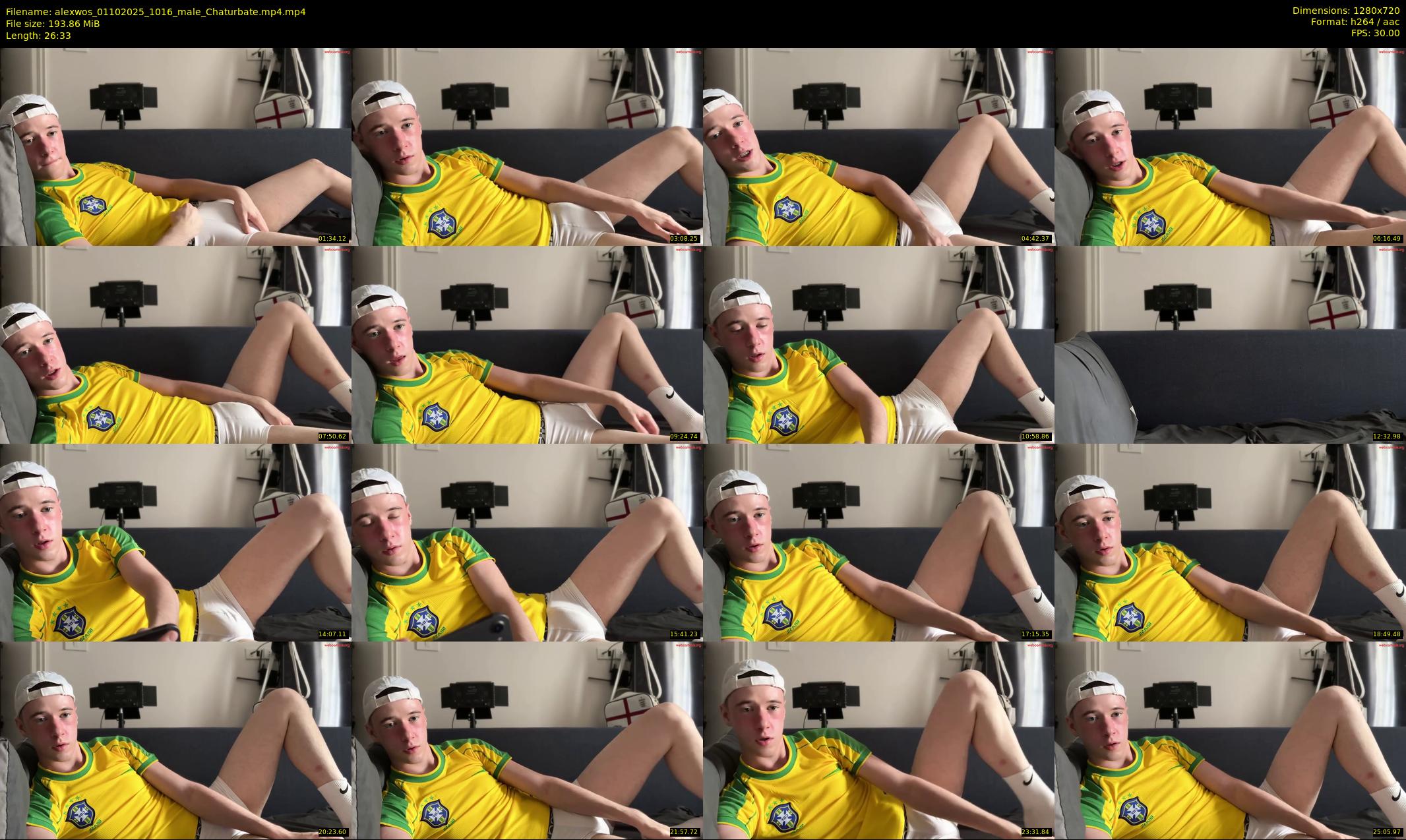 alexwos — 27 minute Chaturbate male cam show recording, 720p, Oct 1, 2025
