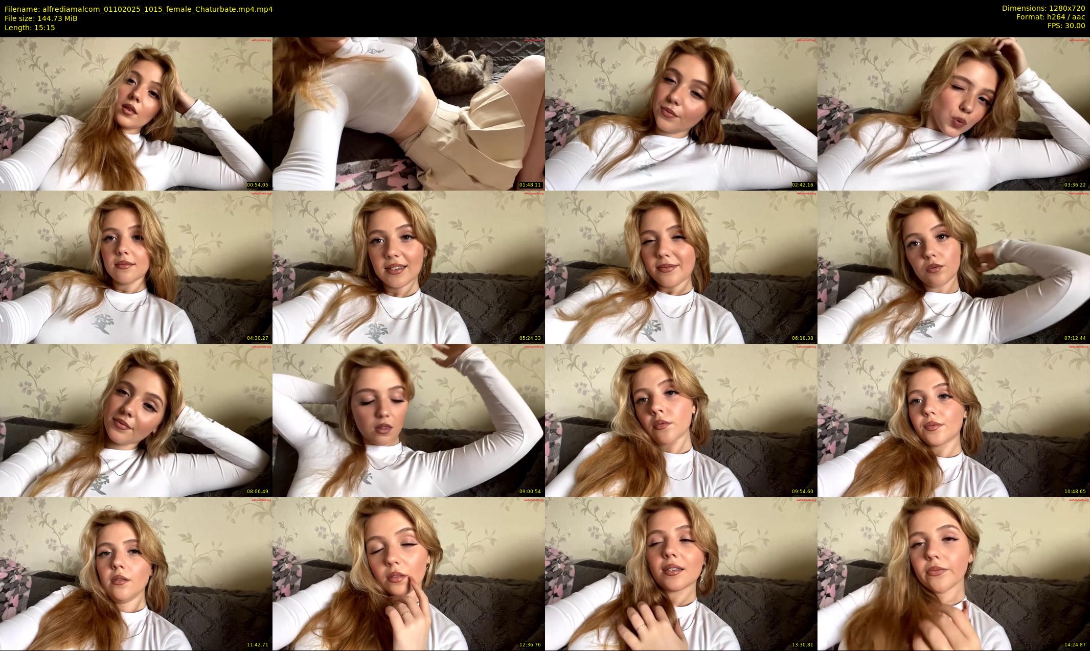 alfrediamalcom — 16 minute Chaturbate female cam show recording, 720p, Oct 1, 2025