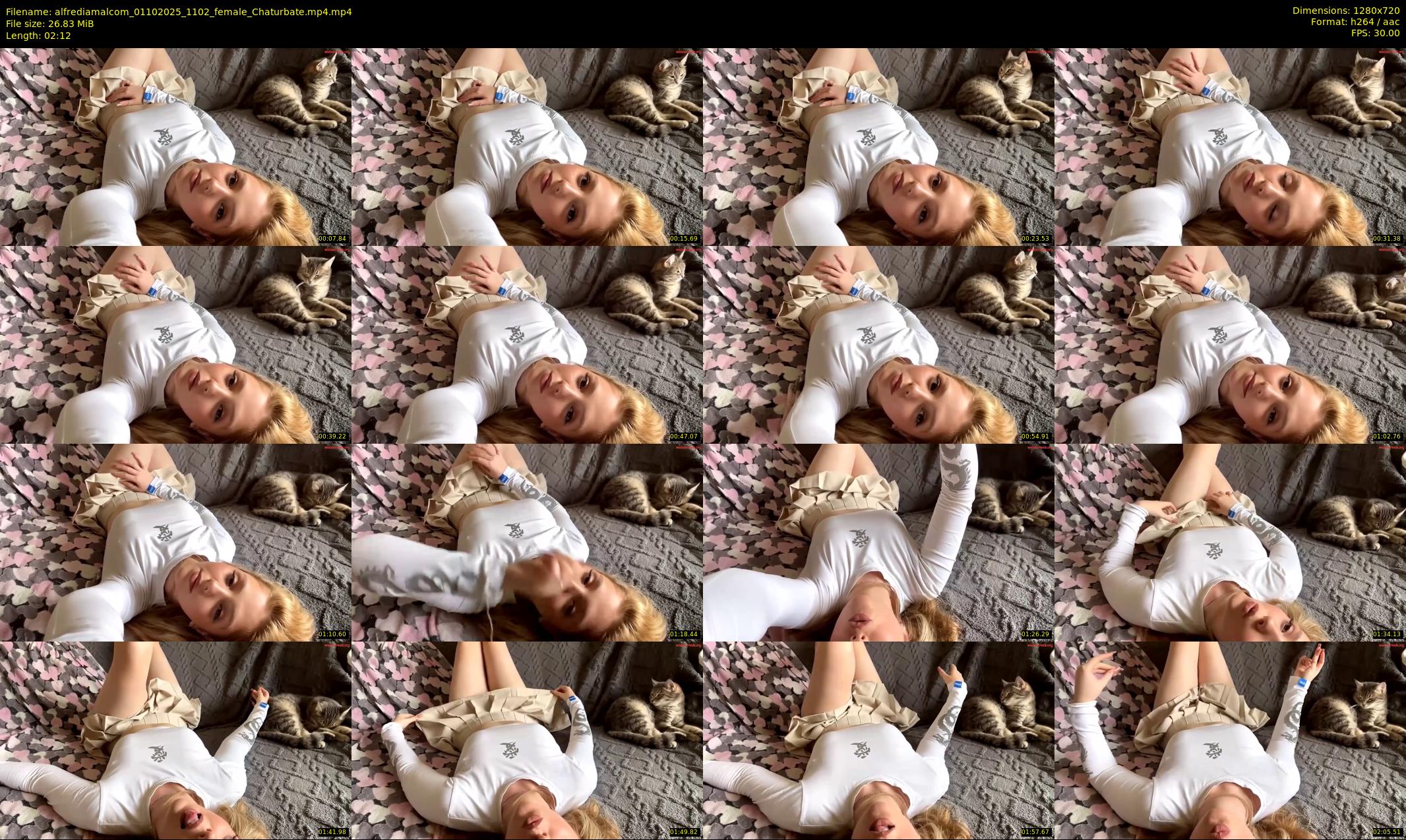 alfrediamalcom — 3 minute Chaturbate female cam show recording, 720p, Oct 1, 2025