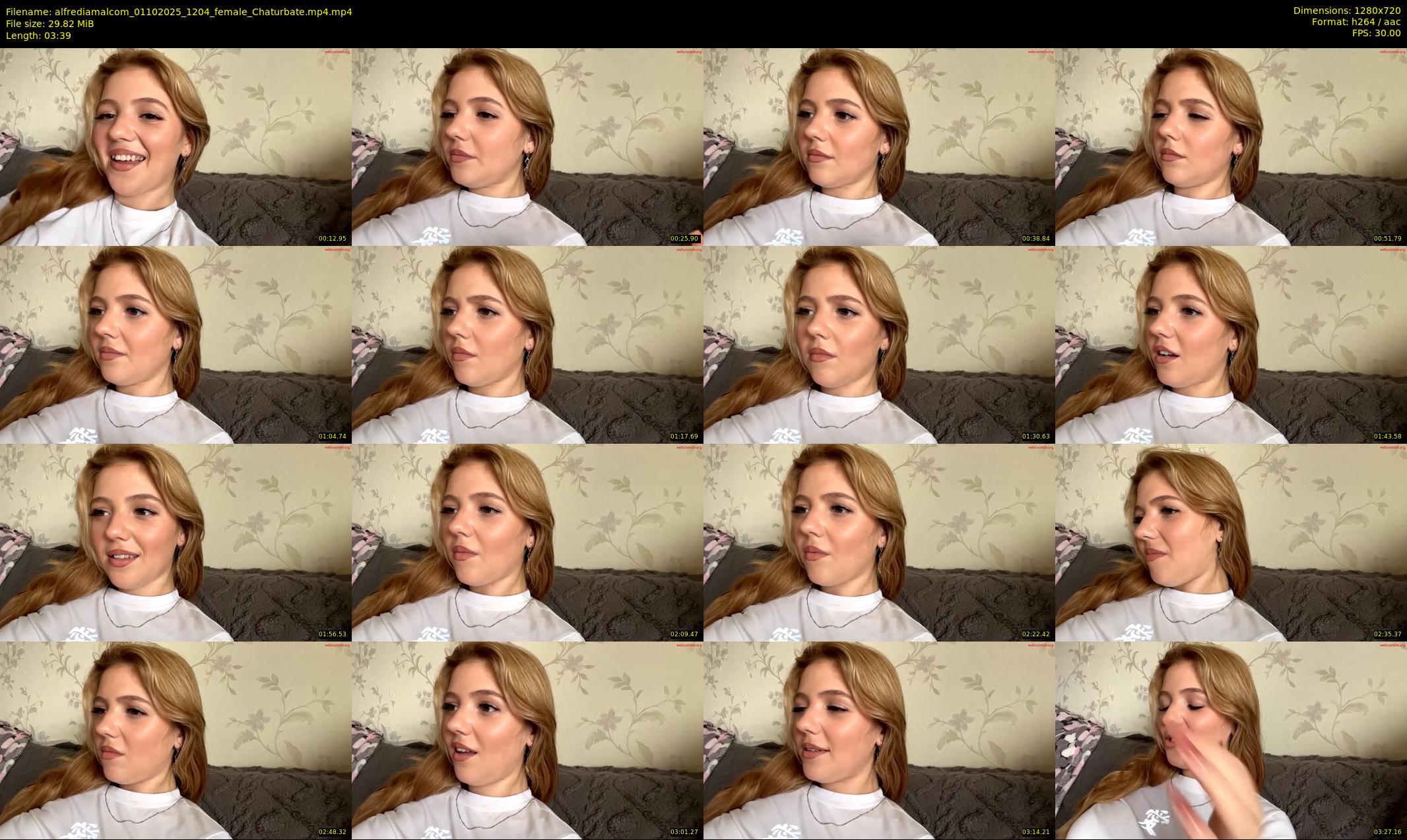 alfrediamalcom — 4 minute Chaturbate female cam show recording, 720p, Oct 1, 2025