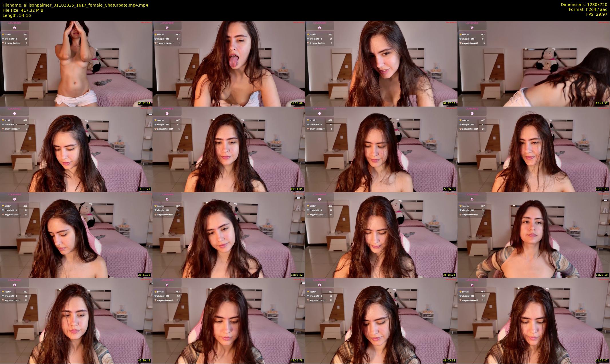 allisonpalmer — 55 minute Chaturbate female cam show recording, 720p, Oct 1, 2025
