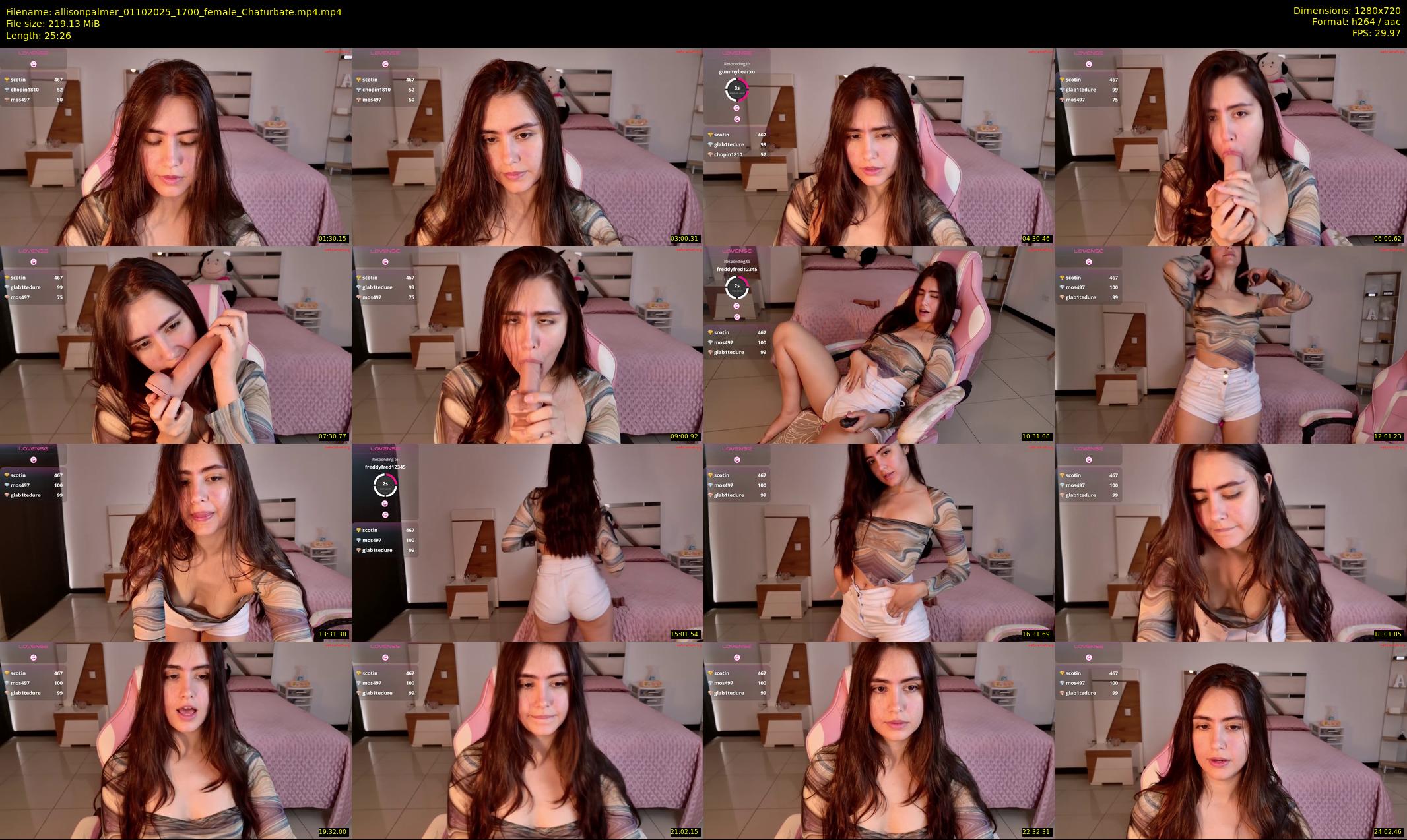 allisonpalmer — 26 minute Chaturbate female cam show recording, 720p, Oct 1, 2025