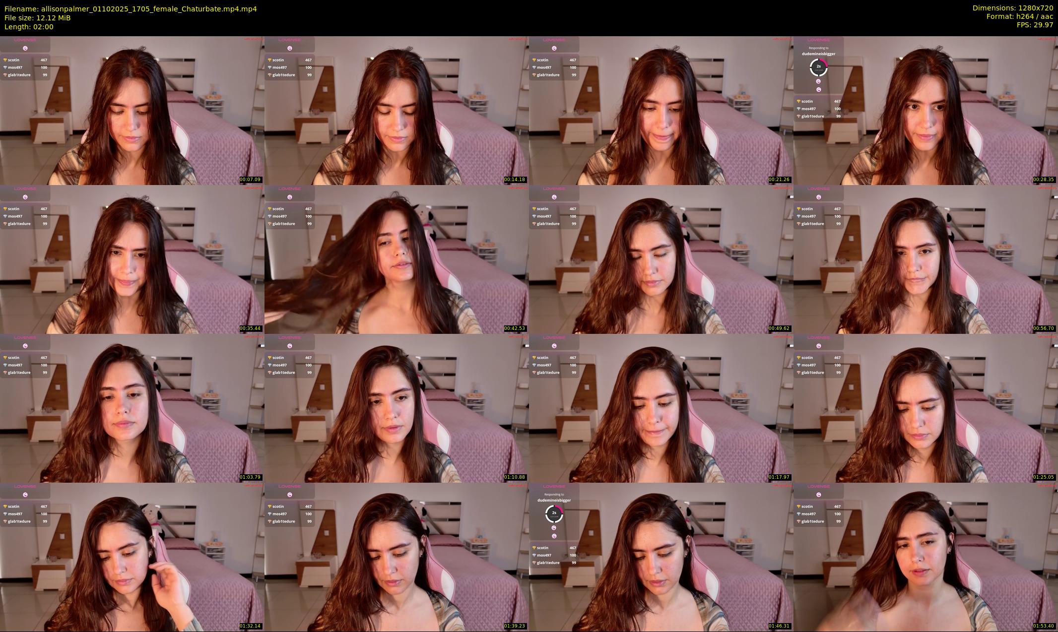 allisonpalmer — 2 minute Chaturbate female cam show recording, 720p, Oct 1, 2025