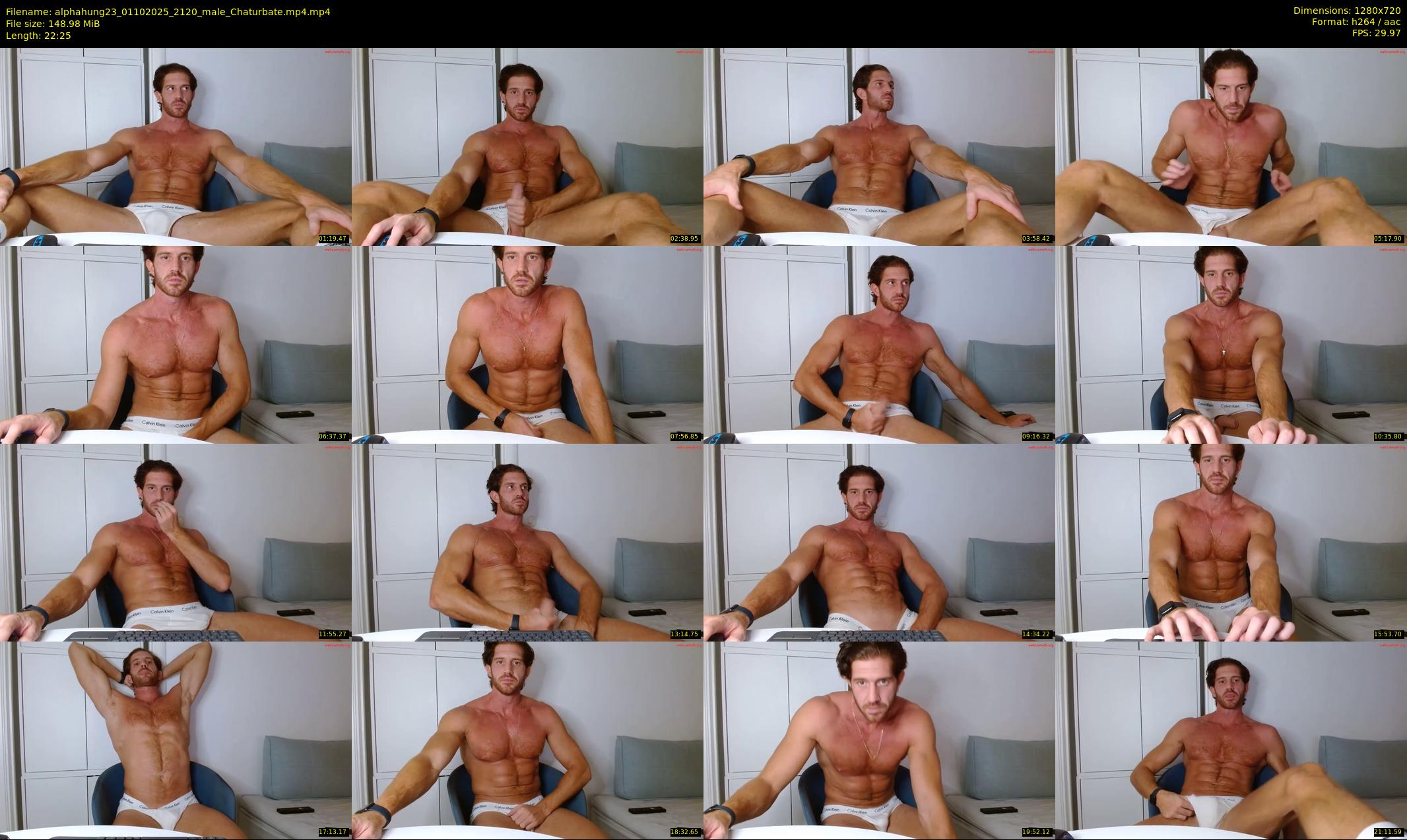 alphahung23 — 23 minute Chaturbate male cam show recording, 720p, Oct 1, 2025