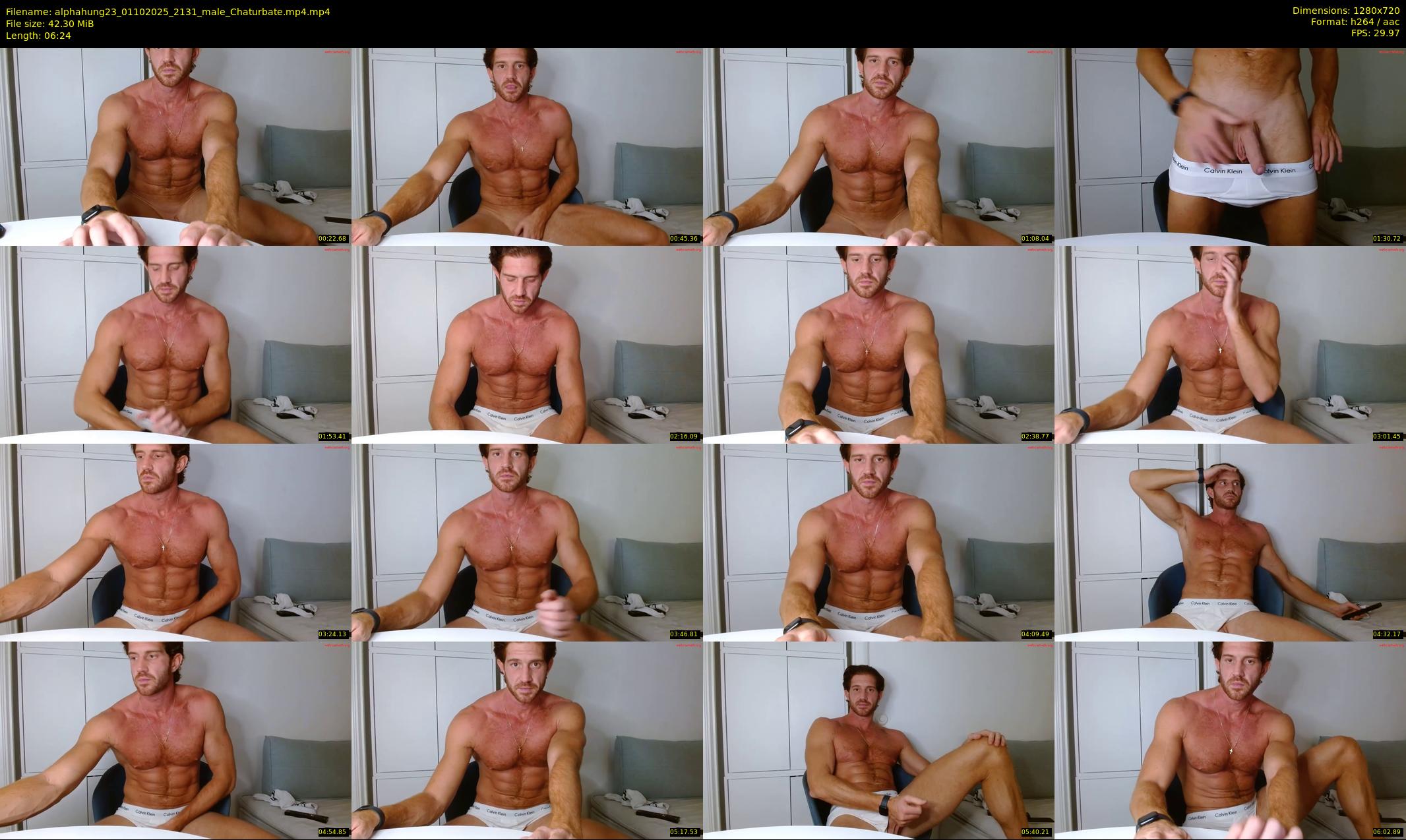 alphahung23 — 7 minute Chaturbate male cam show recording, 720p, Oct 1, 2025