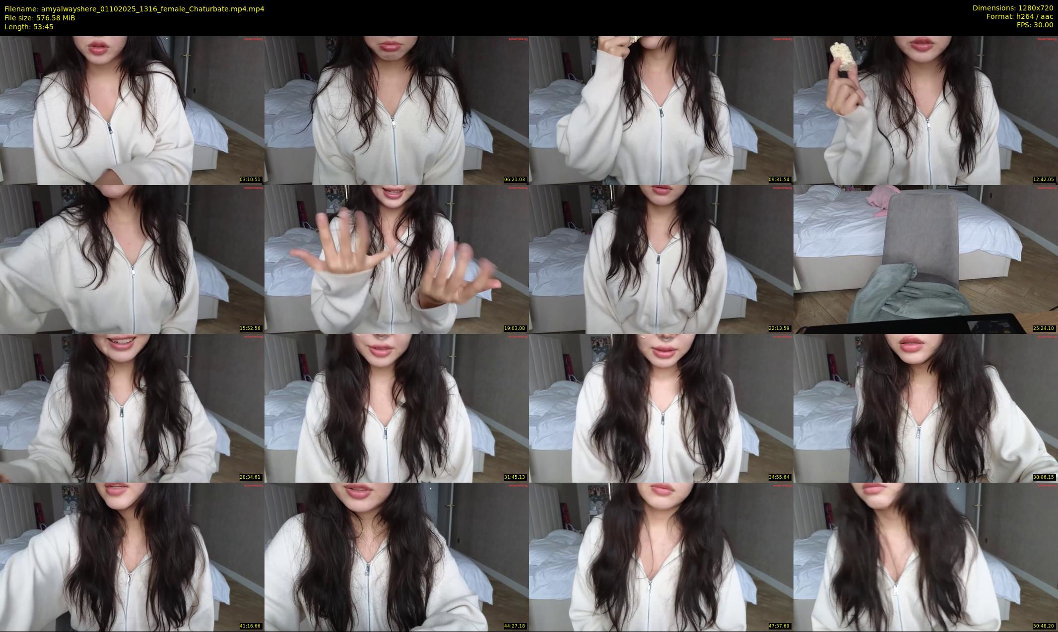 amyalwayshere — 54 minute Chaturbate female cam show recording, 720p, Oct 1, 2025