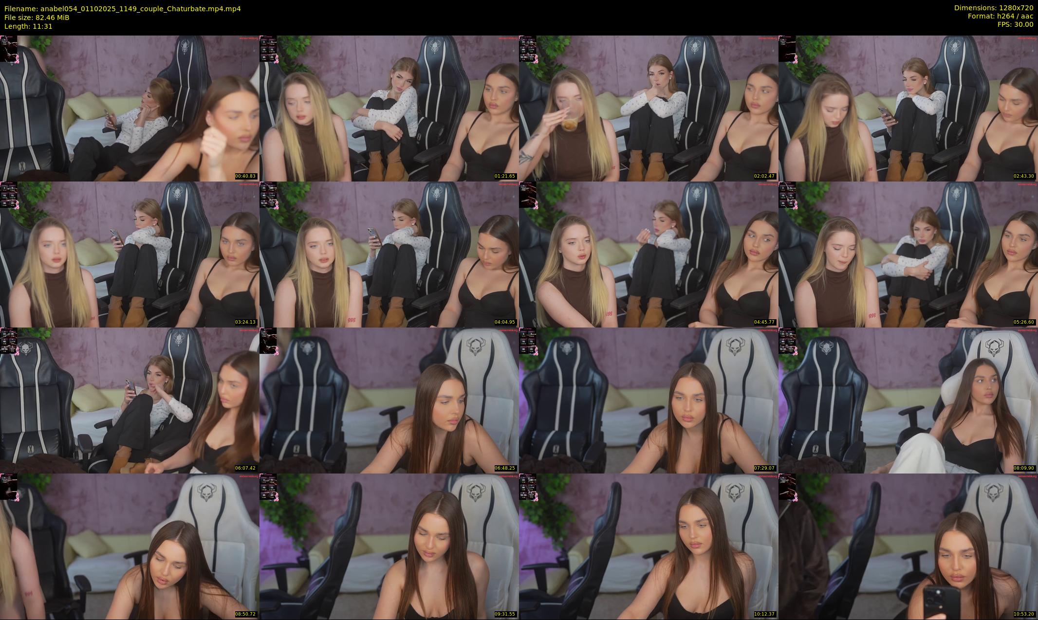 anabel054 — 12 minute Chaturbate female cam show recording, 720p, Oct 1, 2025