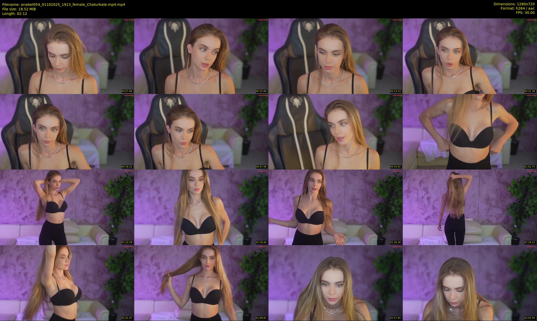 anabel054 — 3 minute Chaturbate female cam show recording, 720p, Oct 1, 2025