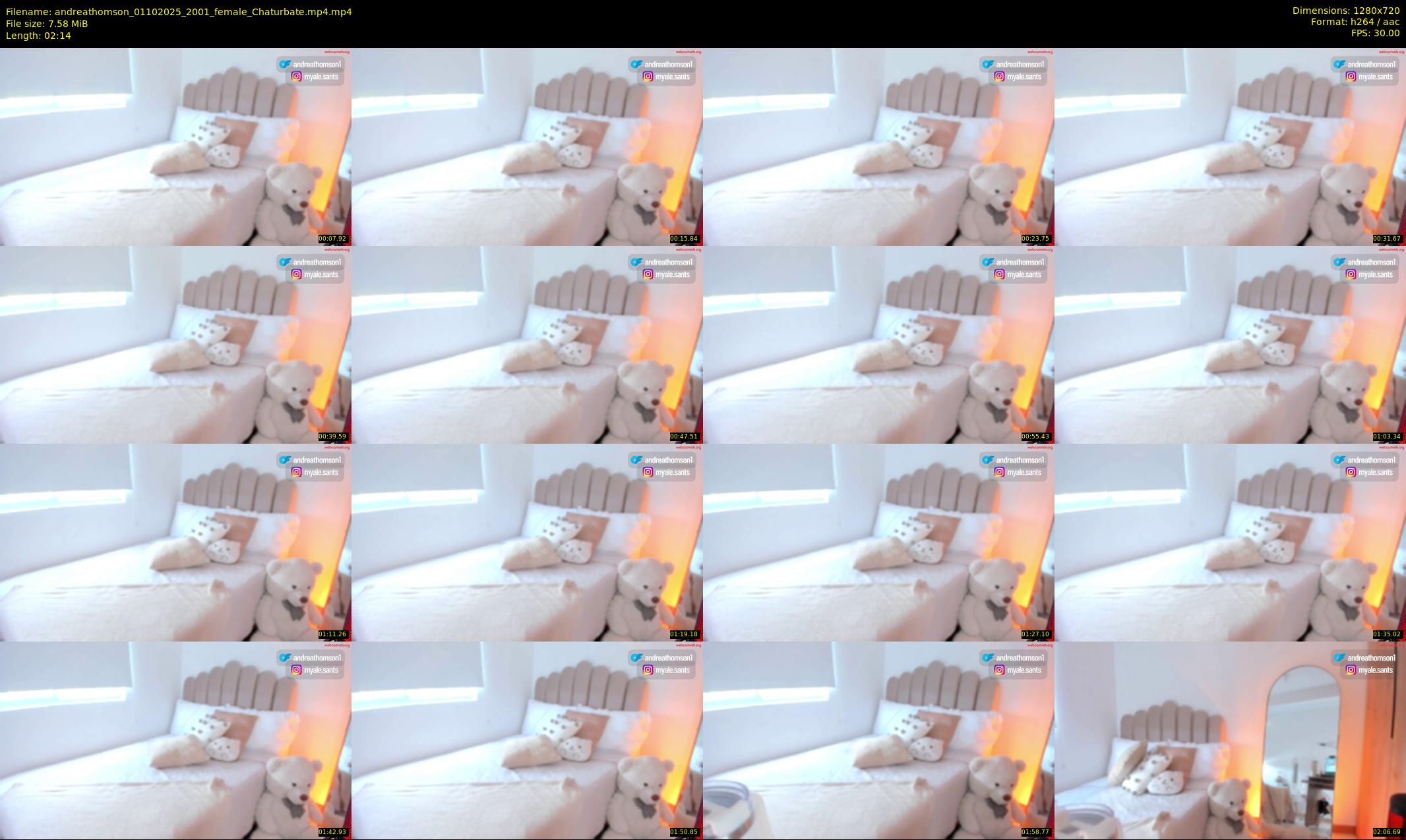 andreathomson — 3 minute Chaturbate female cam show recording, 720p, Oct 1, 2025