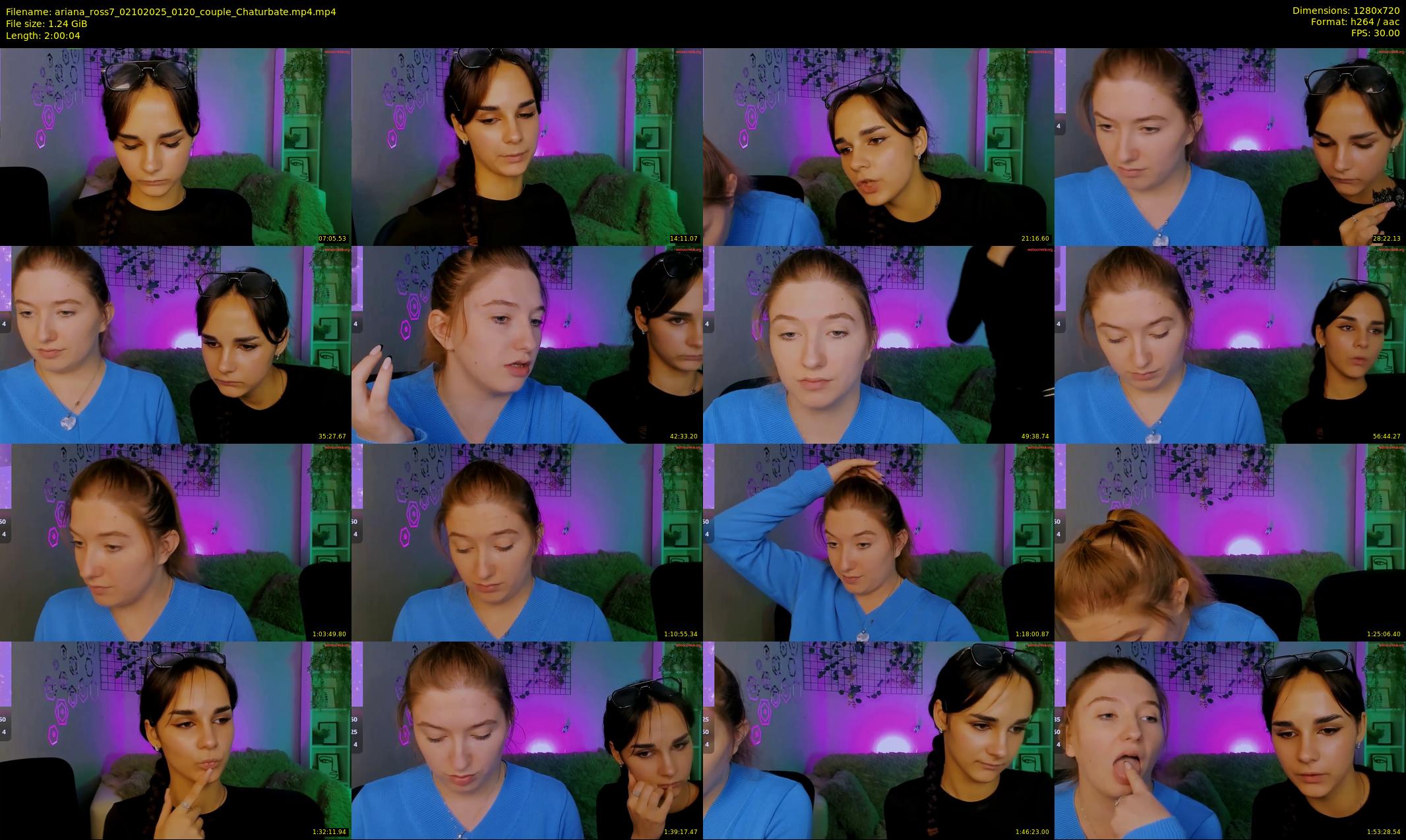 ariana_ross7 — 121 minute Chaturbate couple cam show recording, 720p, Oct 2, 2025