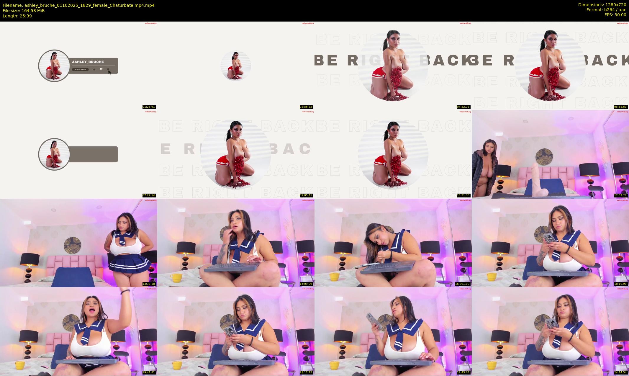 ashley_bruche — 26 minute Chaturbate female cam show recording, 720p, Oct 1, 2025