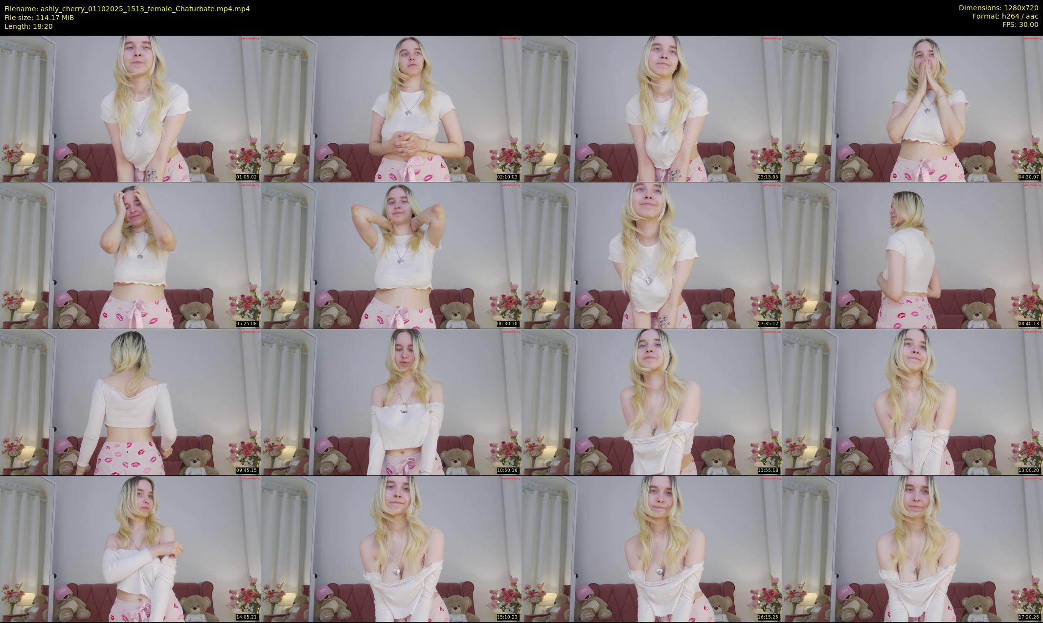 ashly_cherry — 19 minute Chaturbate female cam show recording, 720p, Oct 1, 2025