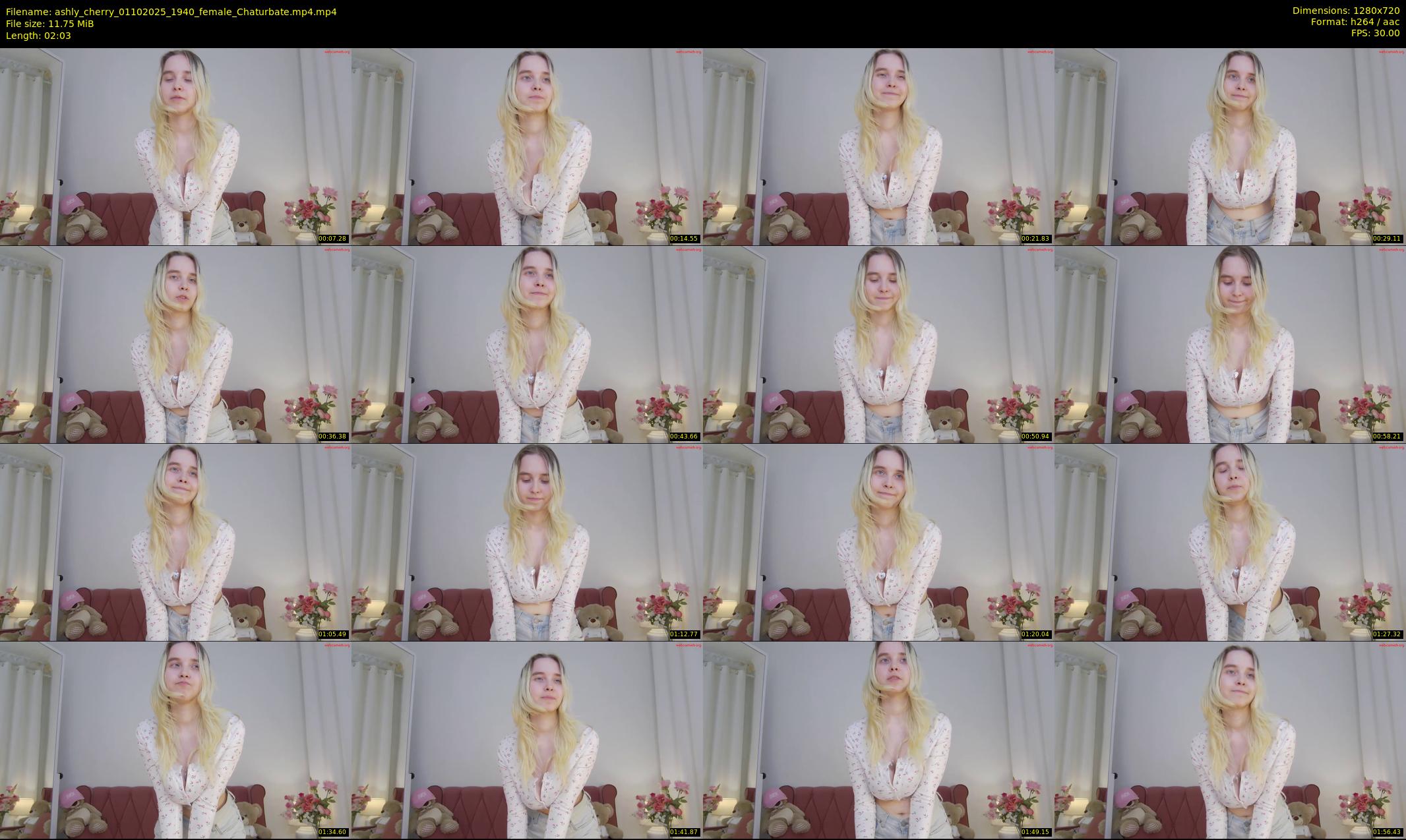 ashly_cherry — 3 minute Chaturbate female cam show recording, 720p, Oct 1, 2025