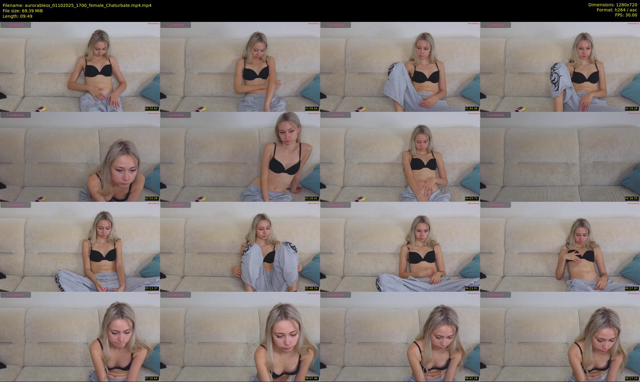 aurorabless — 10 minute Chaturbate female cam show recording, 720p, Oct 1, 2025