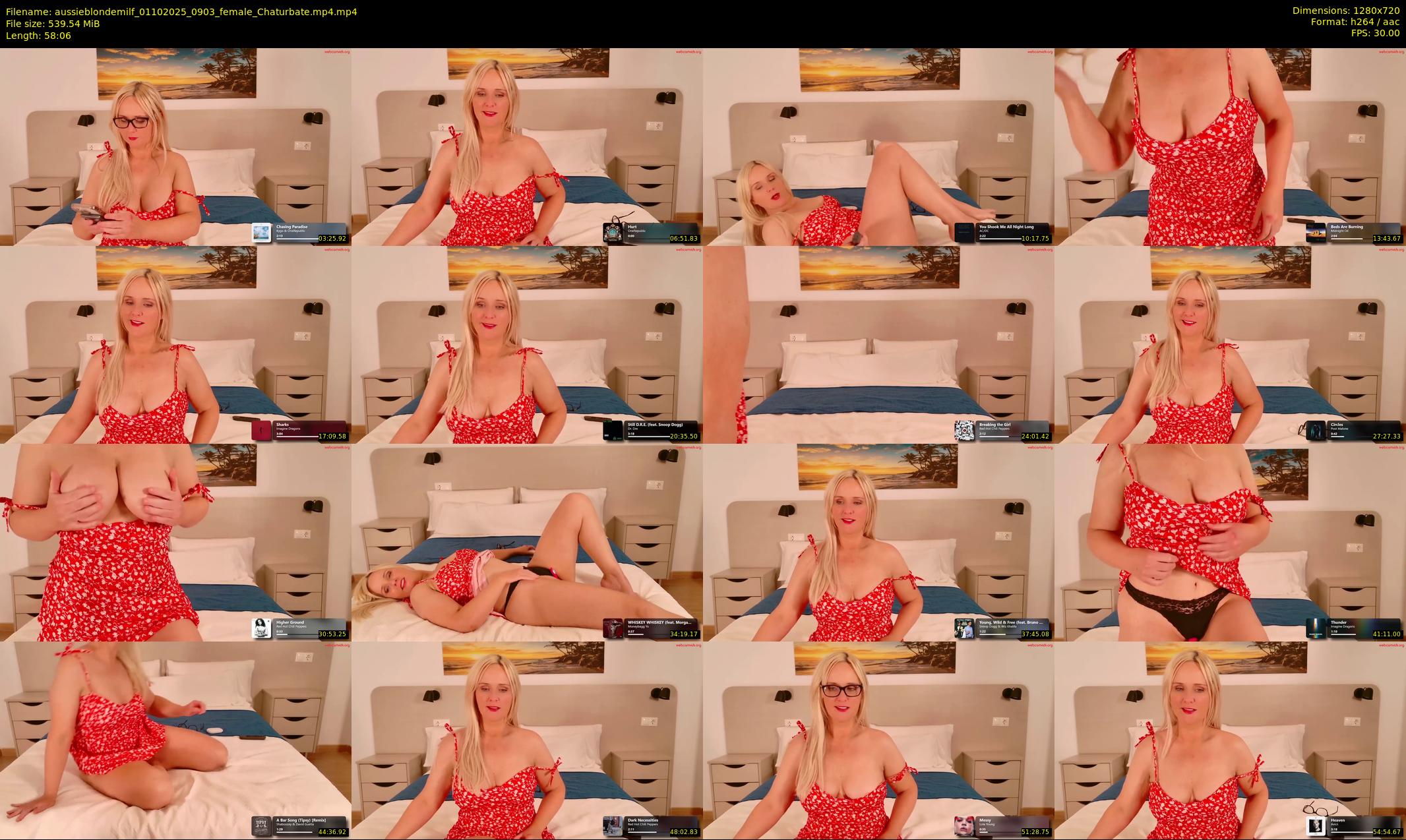 aussieblondemilf — 59 minute Chaturbate female cam show recording, 720p, Oct 1, 2025