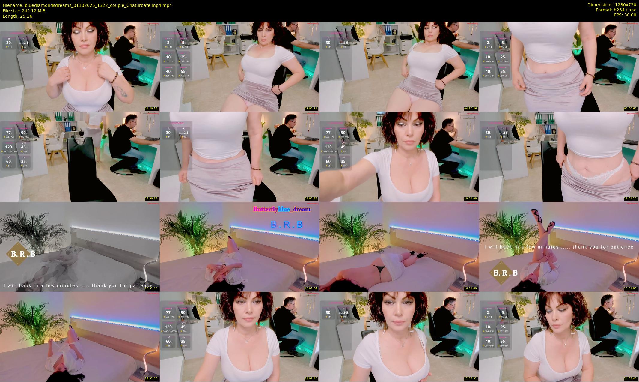 bluediamondsdreams — 26 minute Chaturbate couple cam show recording, 720p, Oct 1, 2025
