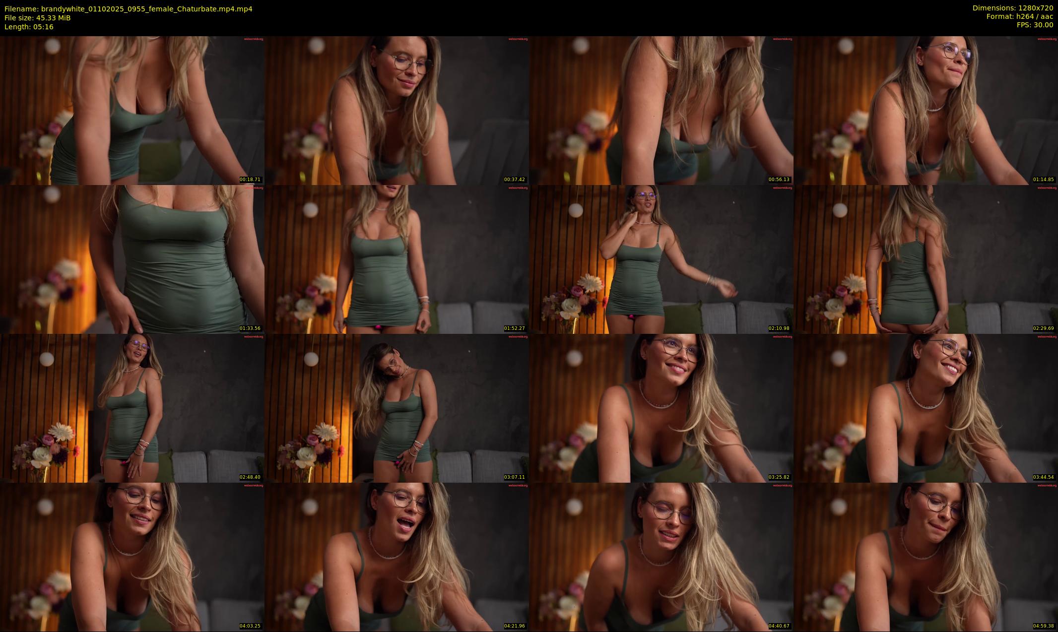 brandywhite — 6 minute Chaturbate female cam show recording, 720p, Oct 1, 2025