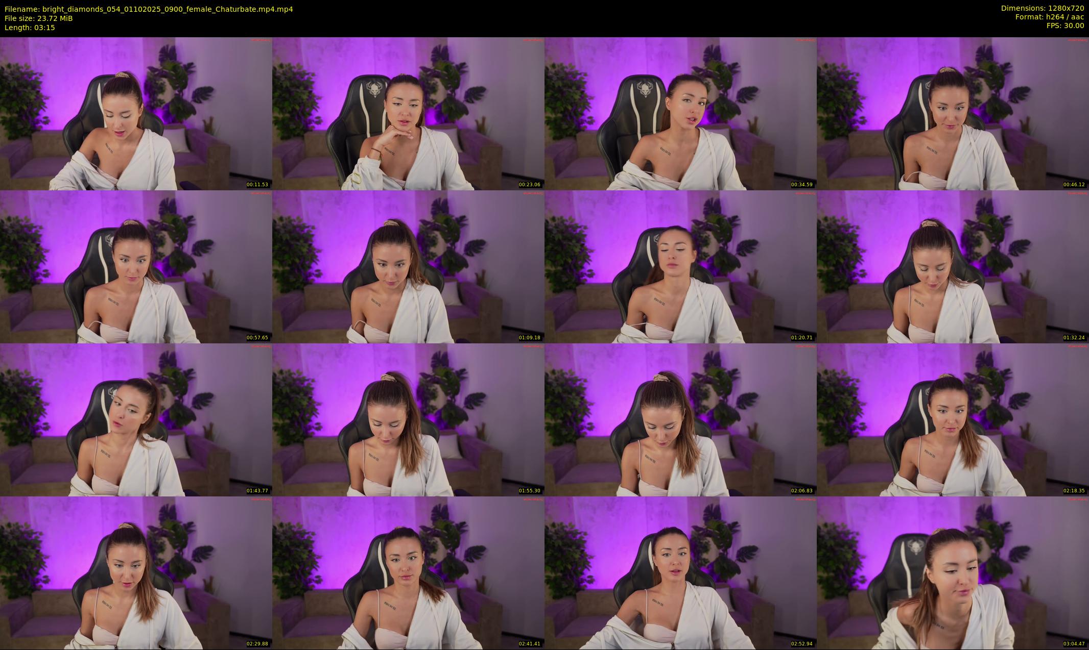bright_diamonds_054 — 4 minute Chaturbate couple cam show recording, 720p, Oct 1, 2025