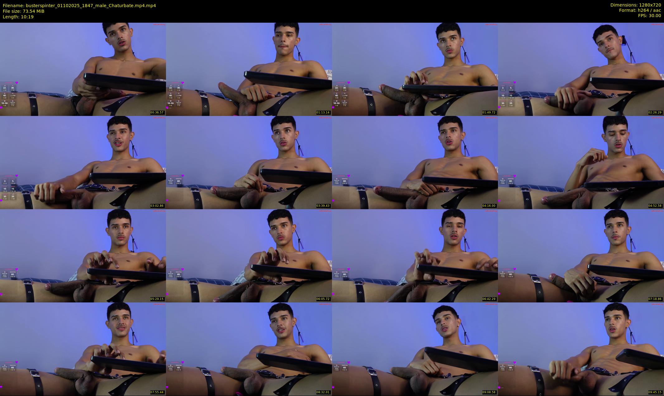 busterspinter — 11 minute Chaturbate male cam show recording, 720p, Oct 1, 2025