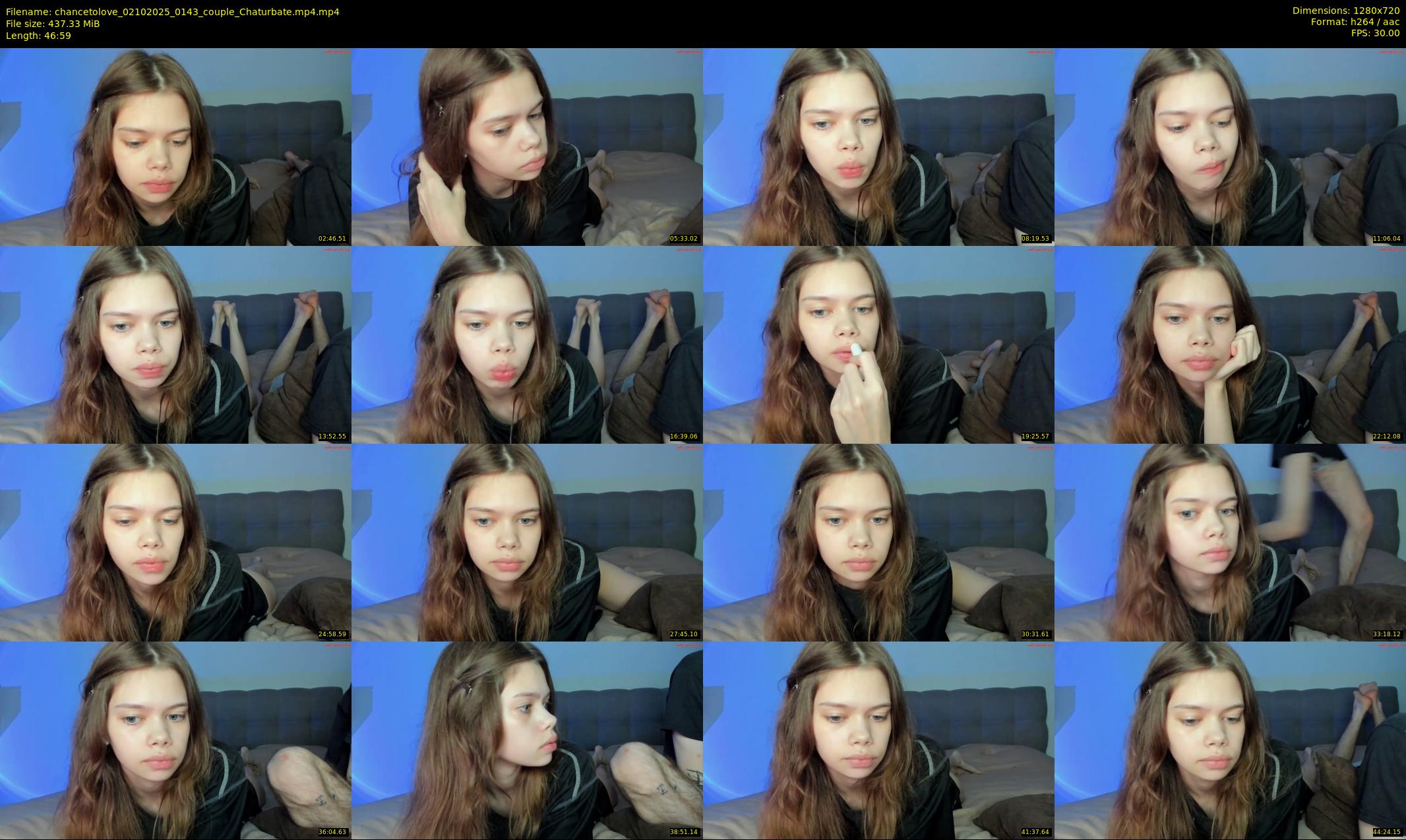 chancetolove — 47 minute Chaturbate couple cam show recording, 720p, Oct 2, 2025