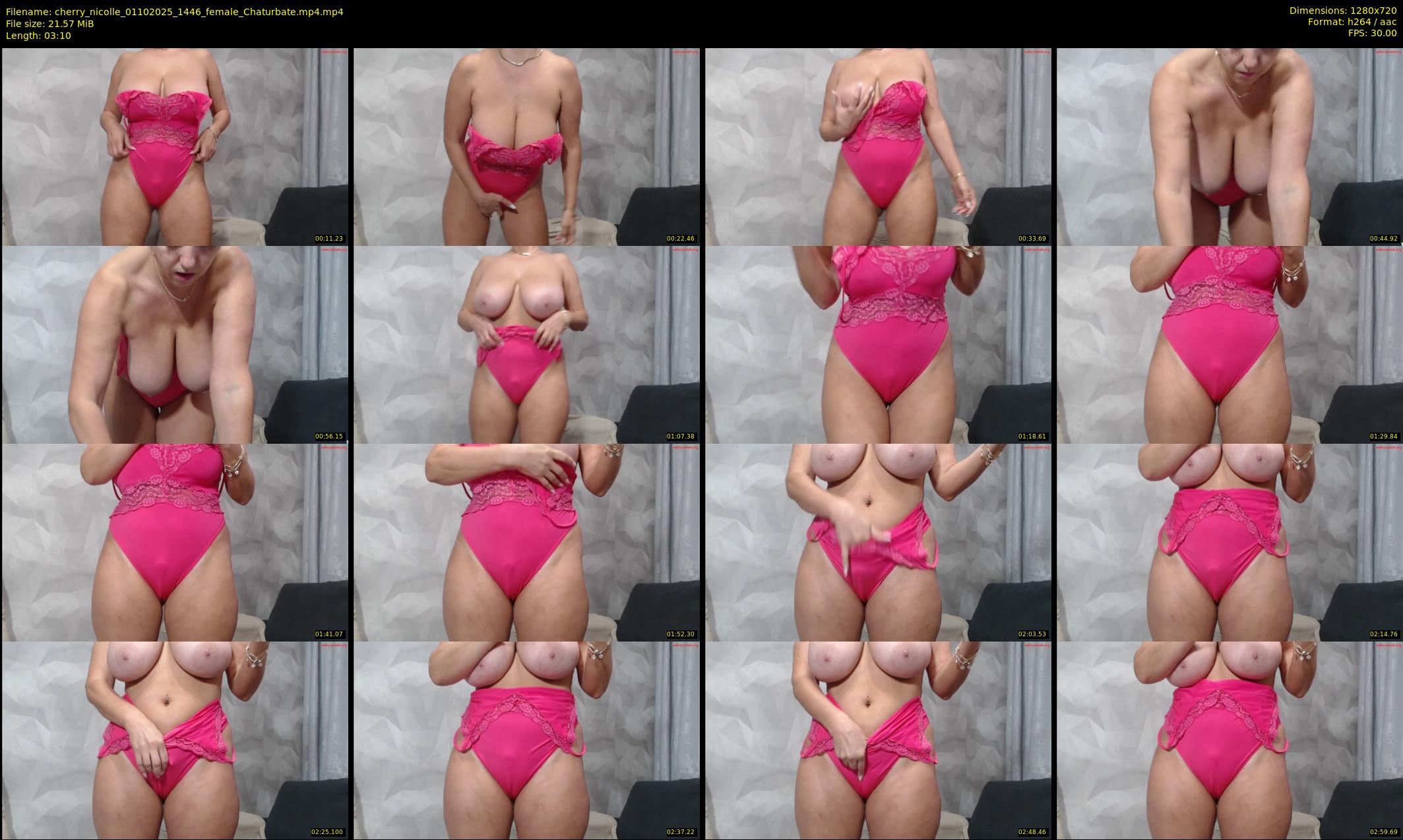 cherry_nicolle — 4 minute Chaturbate female cam show recording, 720p, Oct 1, 2025