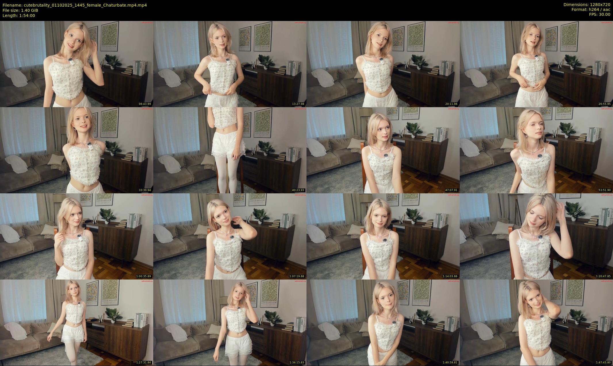 cutebrutality — 114 minute Chaturbate female cam show recording, 720p, Oct 1, 2025