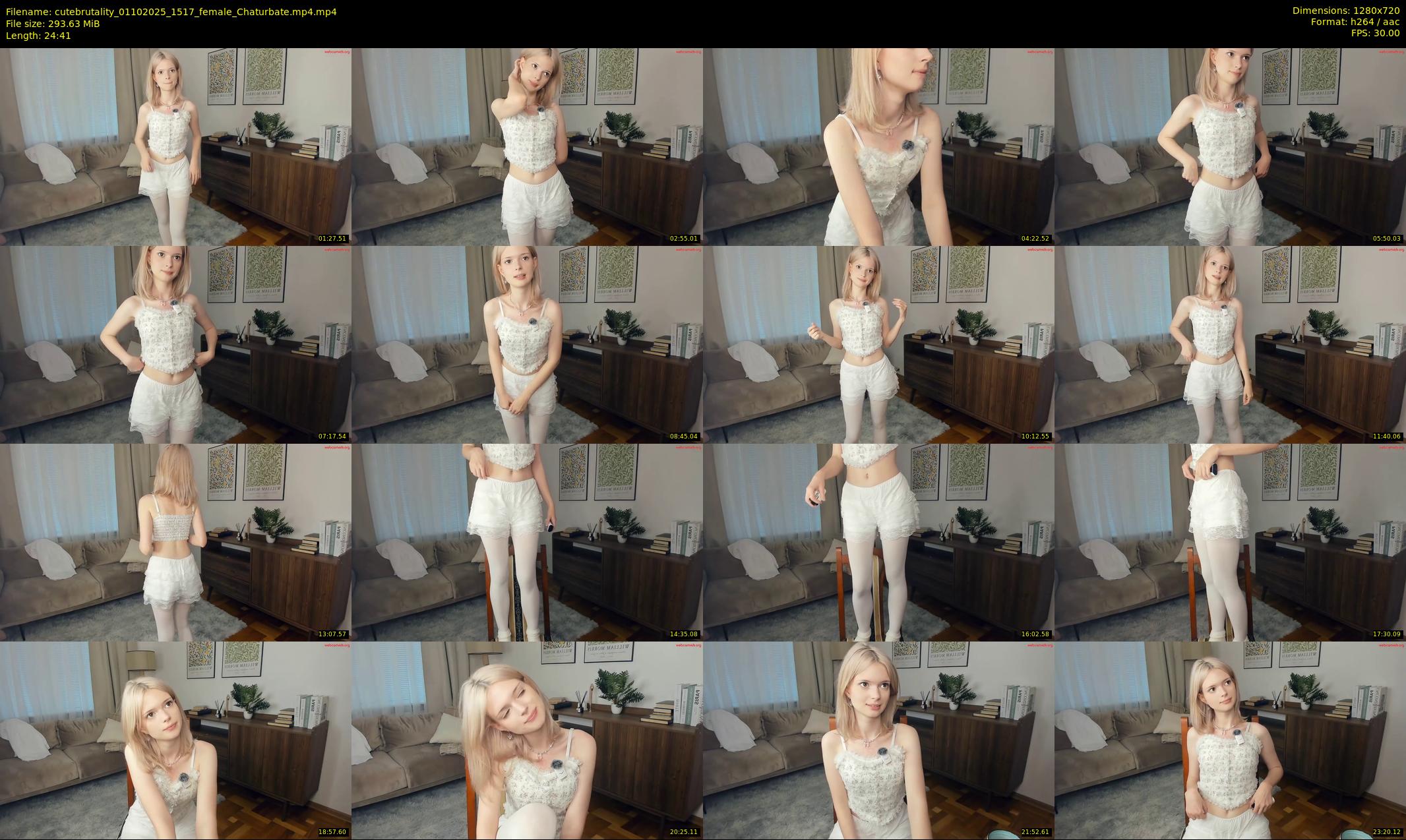 cutebrutality — 25 minute Chaturbate female cam show recording, 720p, Oct 1, 2025