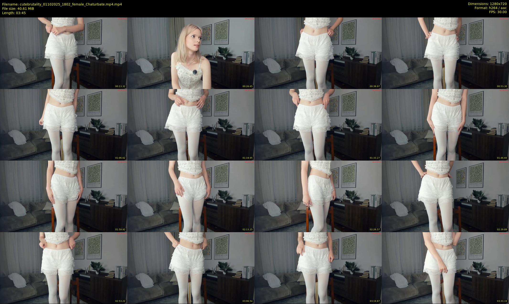 cutebrutality — 4 minute Chaturbate female cam show recording, 720p, Oct 1, 2025