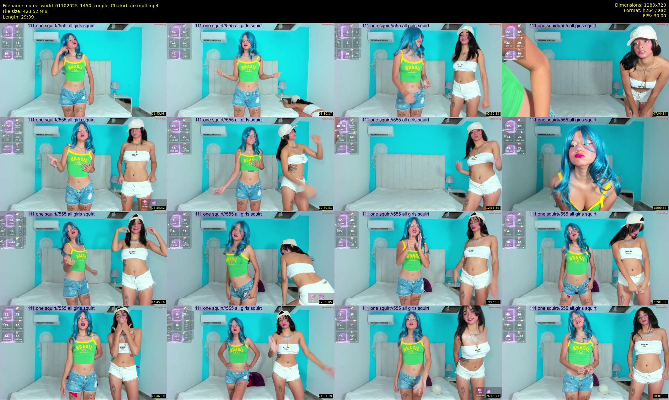cutee_world — 30 minute Chaturbate female cam show recording, 720p, Oct 1, 2025